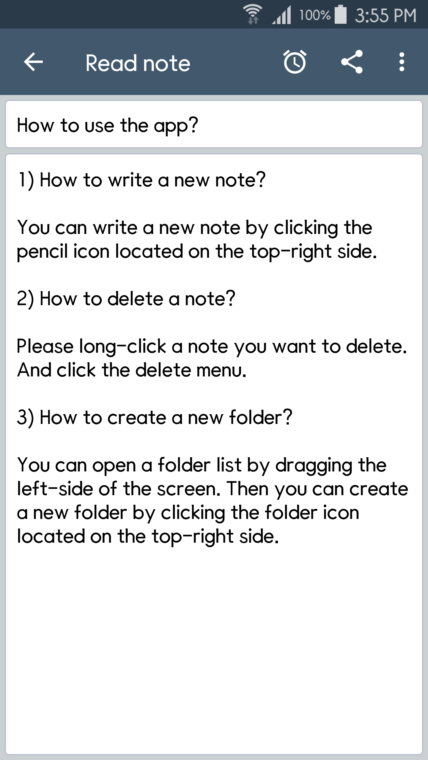 اسکرین شات 3 برنامه ClevNote - Notepad, Checklist