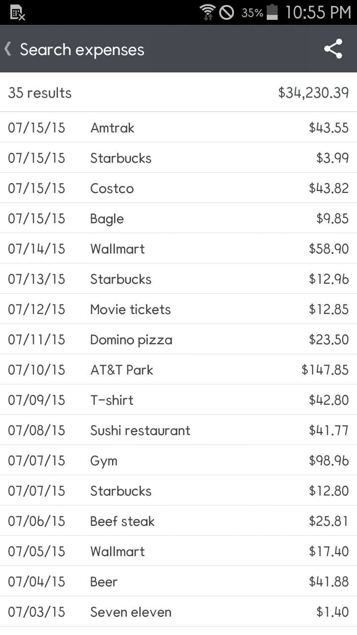 اسکرین شات 4 برنامه ClevMoney - Personal Finance