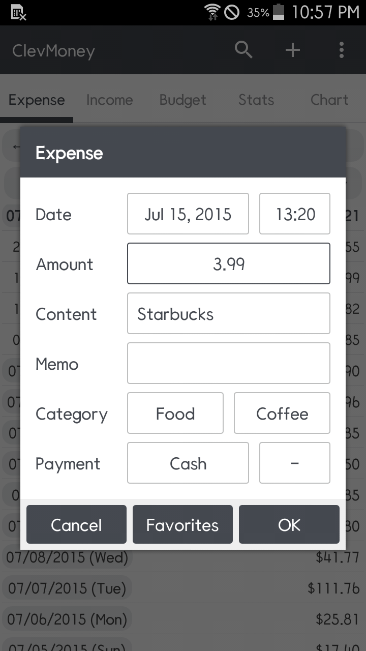 اسکرین شات 8 برنامه ClevMoney - Personal Finance
