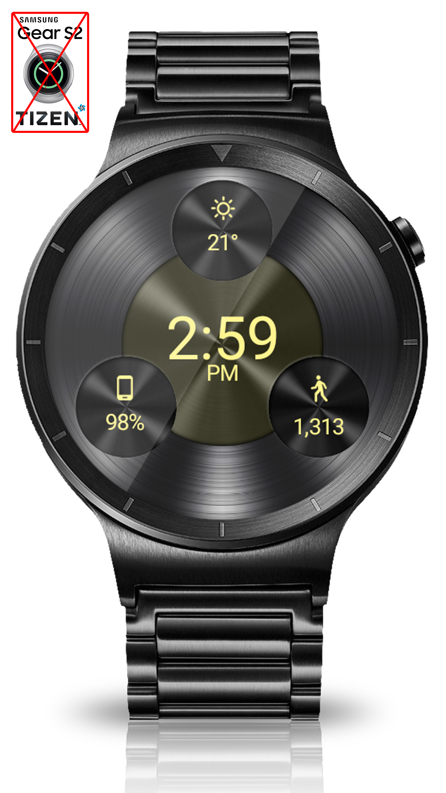 اسکرین شات 8 برنامه Black Metal 2 HD Watch Face