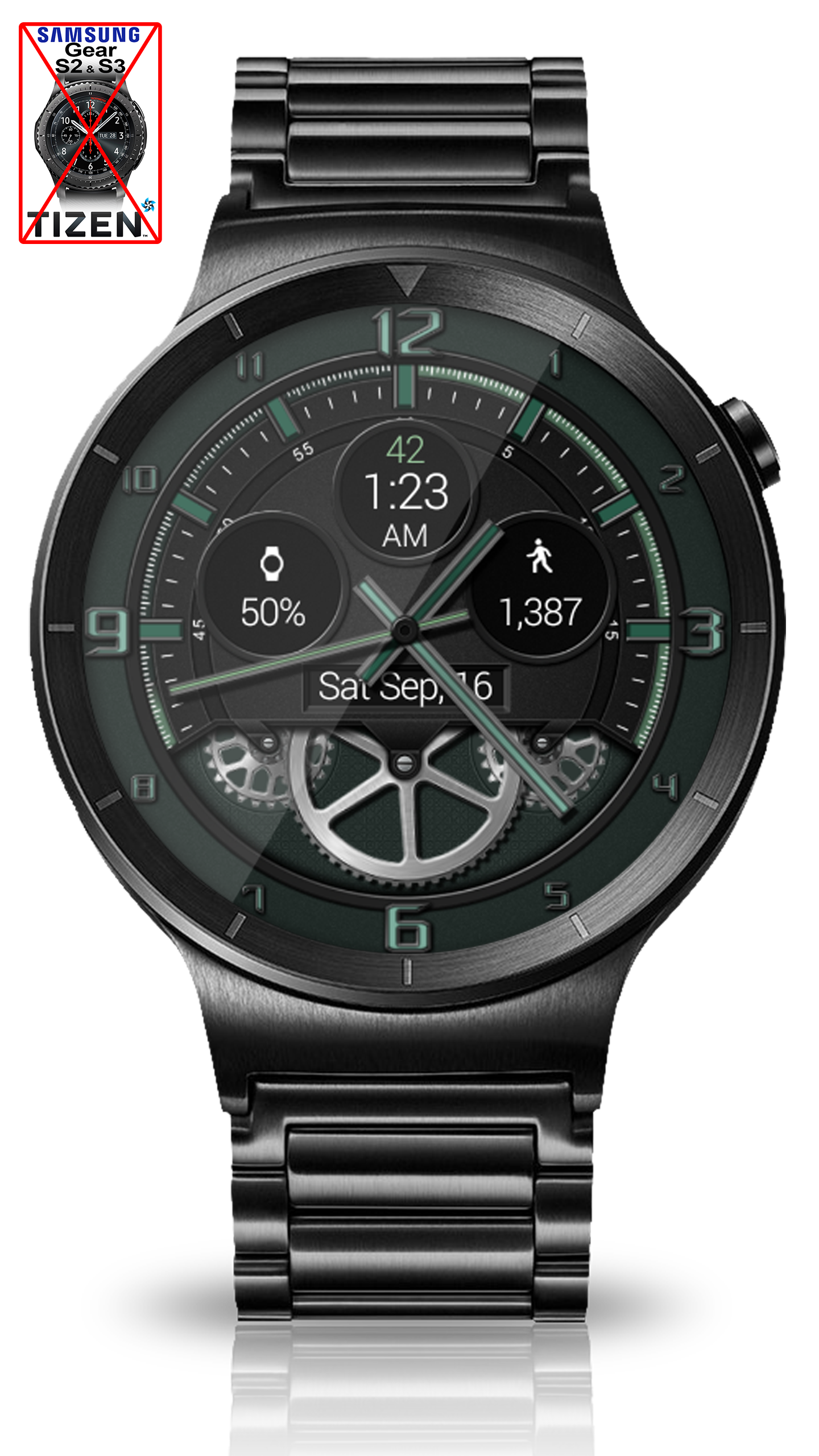اسکرین شات 7 برنامه Bold Gears HD Watch Face
