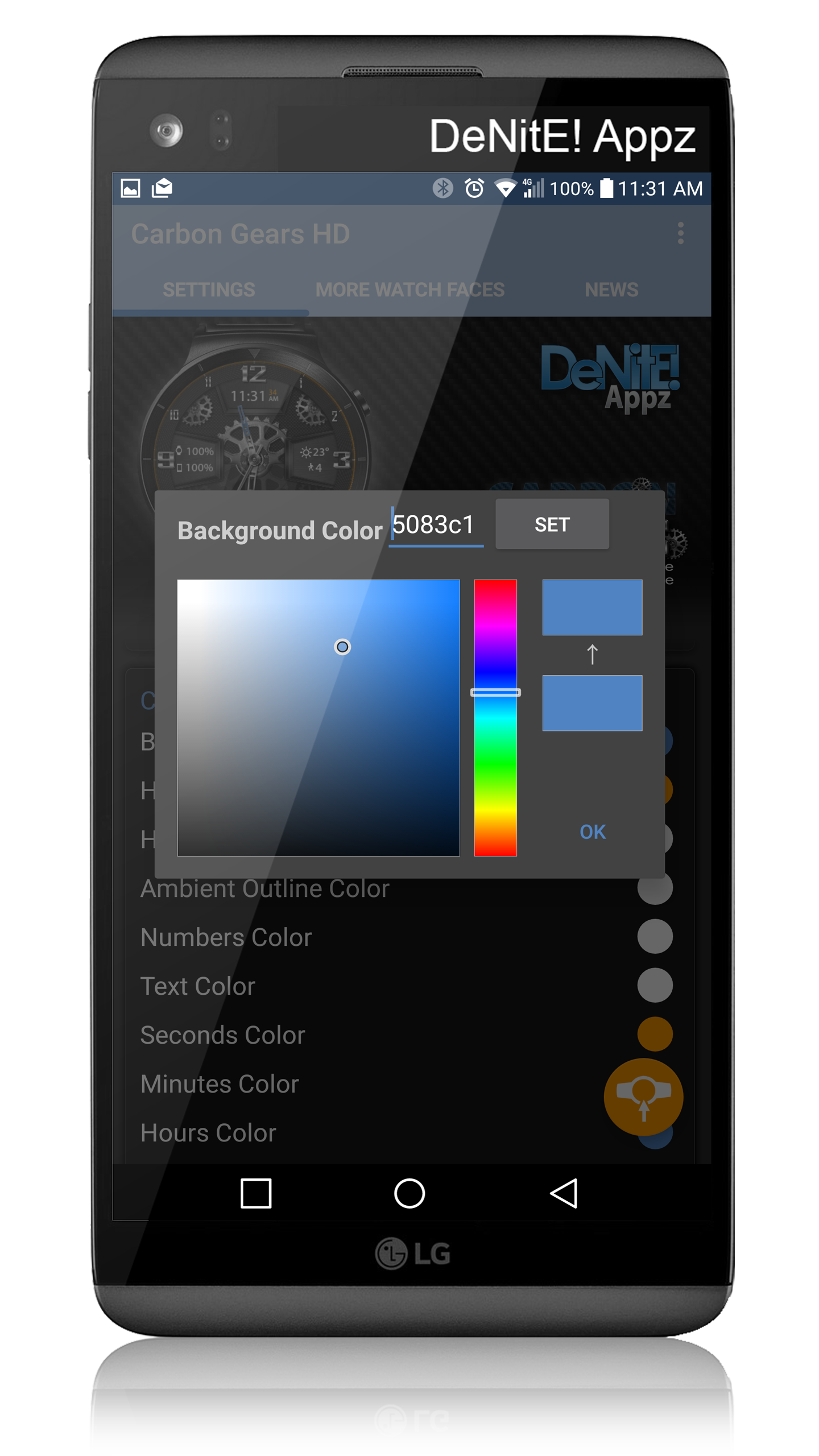 اسکرین شات 5 برنامه Carbon Gears HD Watch Face