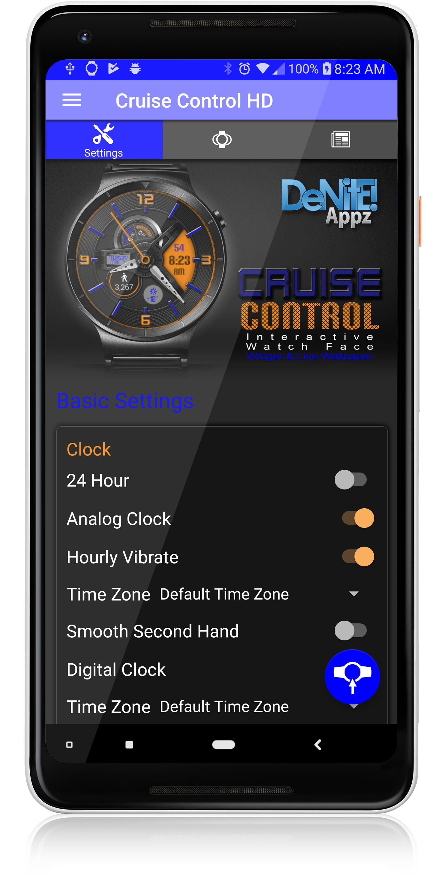 اسکرین شات 4 برنامه Cruise Control HD Watch Face