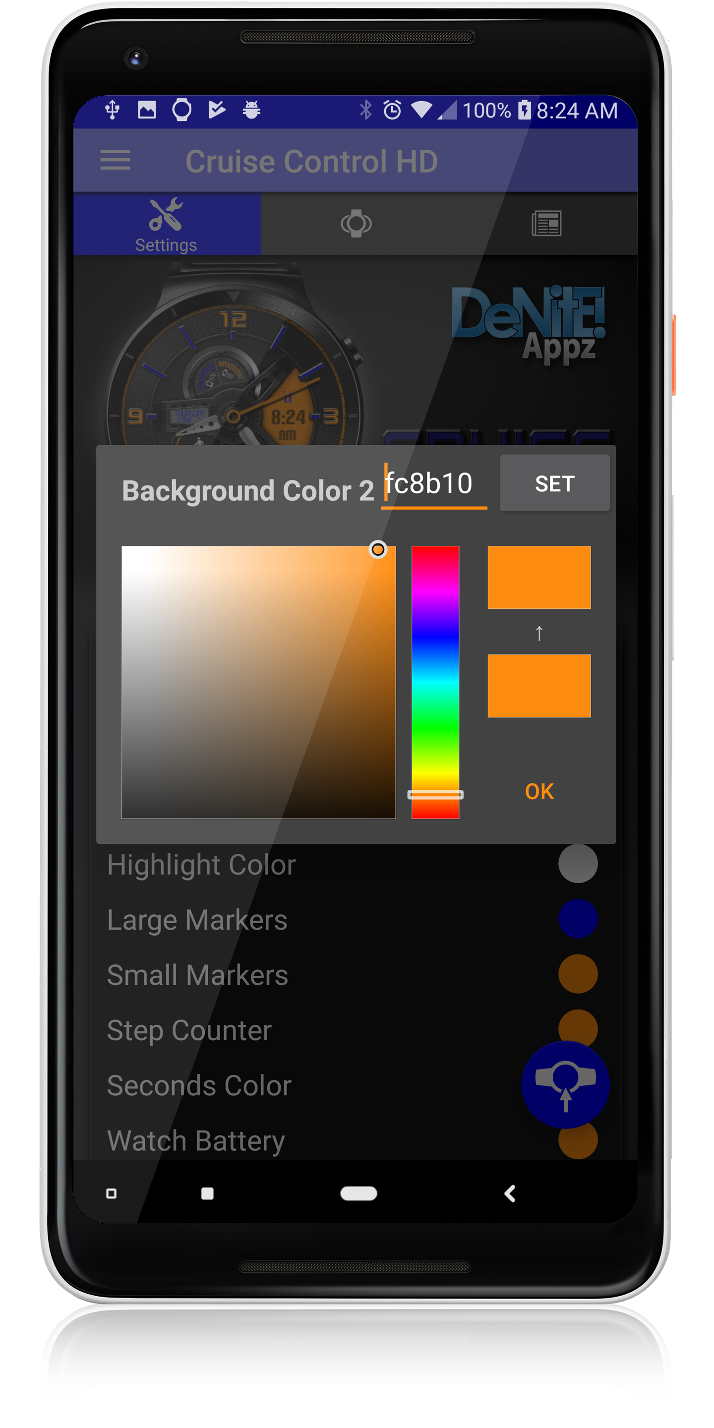 اسکرین شات 6 برنامه Cruise Control HD Watch Face