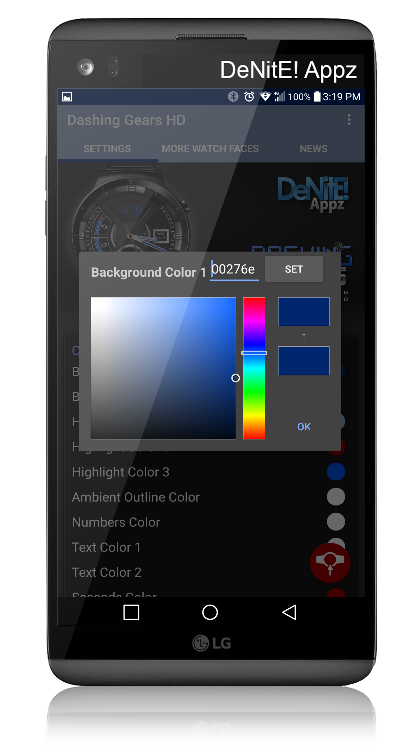 اسکرین شات 5 برنامه Dashing Gears HD WatchFace
