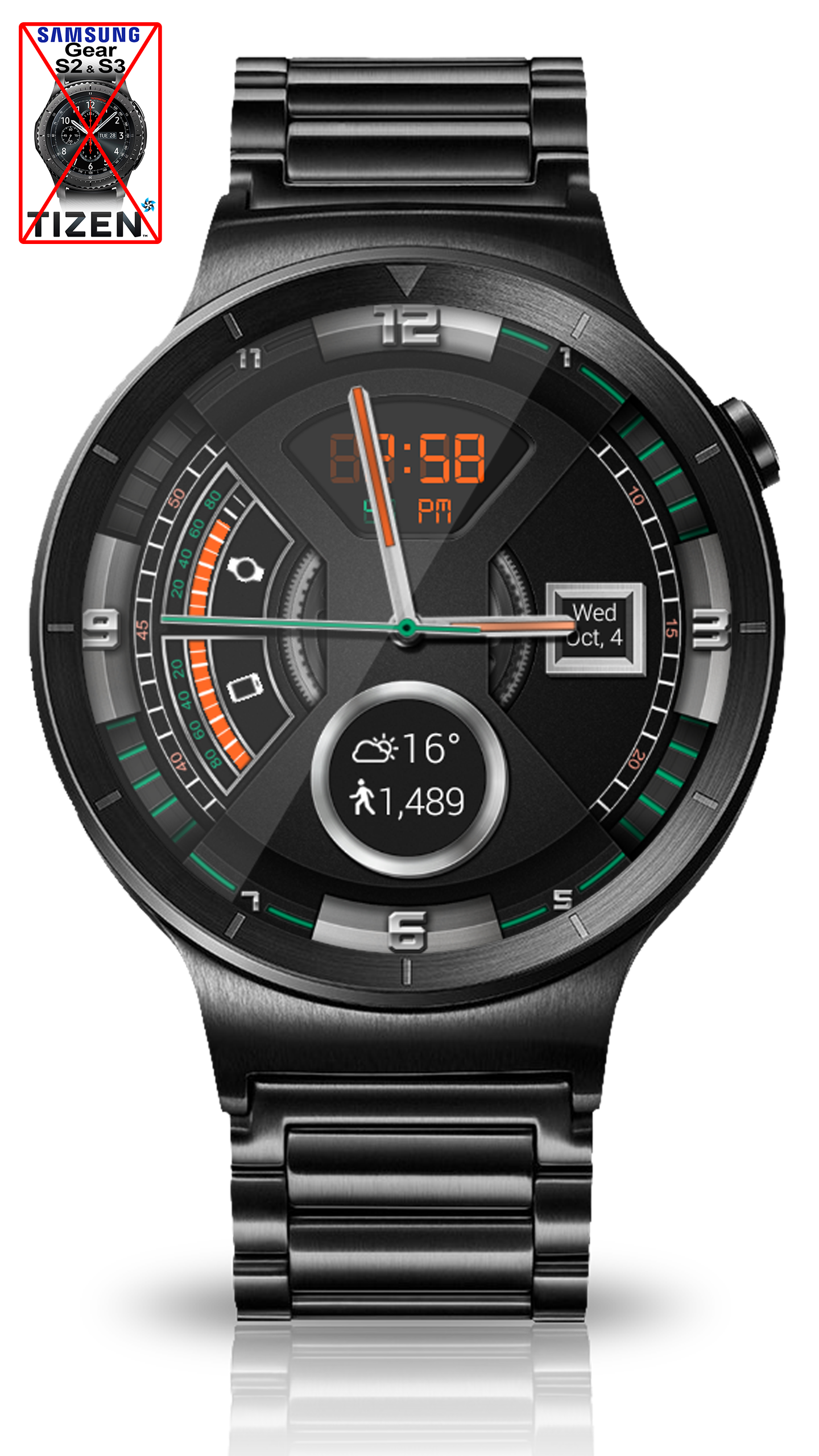 اسکرین شات 8 برنامه Dashing Gears HD WatchFace