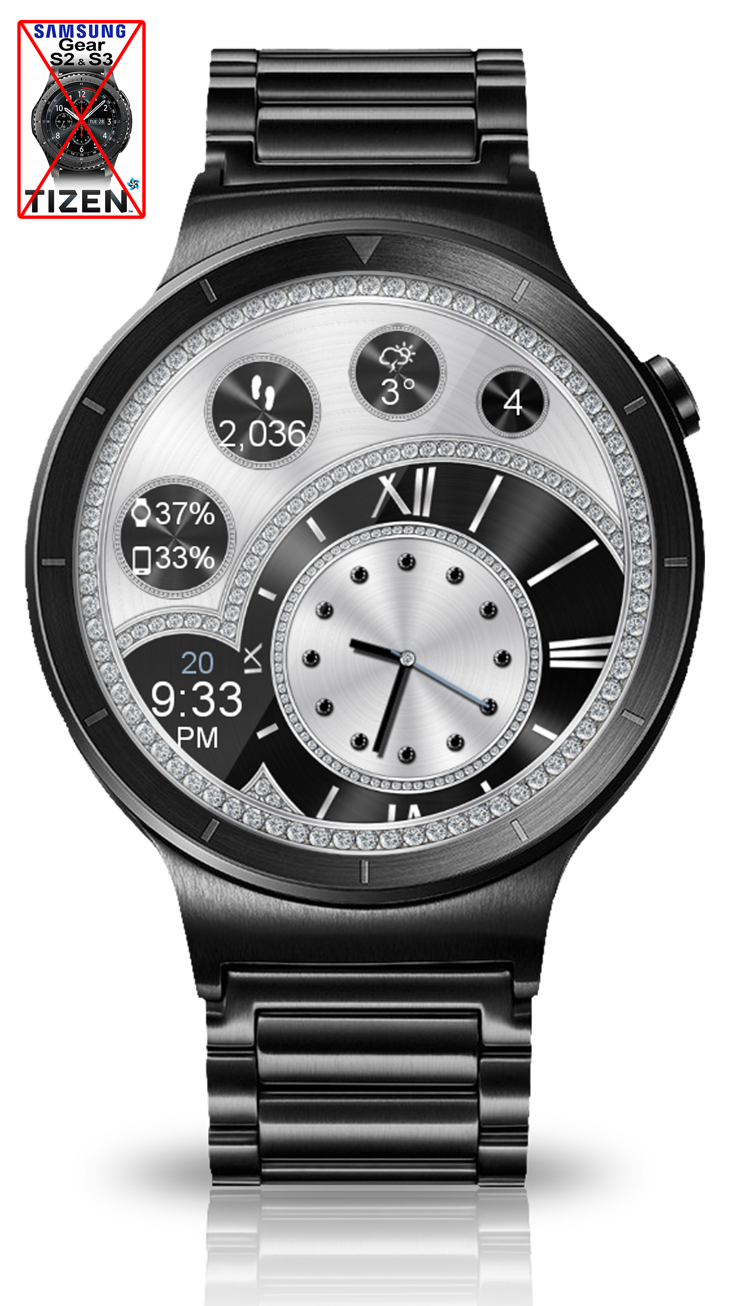 اسکرین شات 7 برنامه Diamond Ritz HD Watch Face