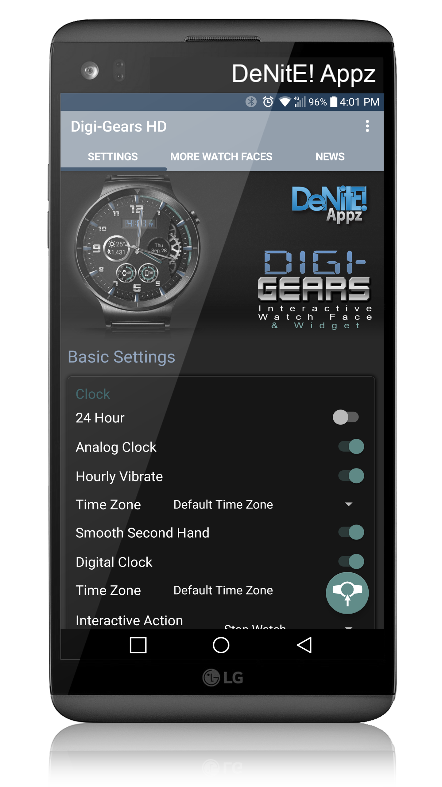 اسکرین شات 4 برنامه Digi-Gears HD Watch Face