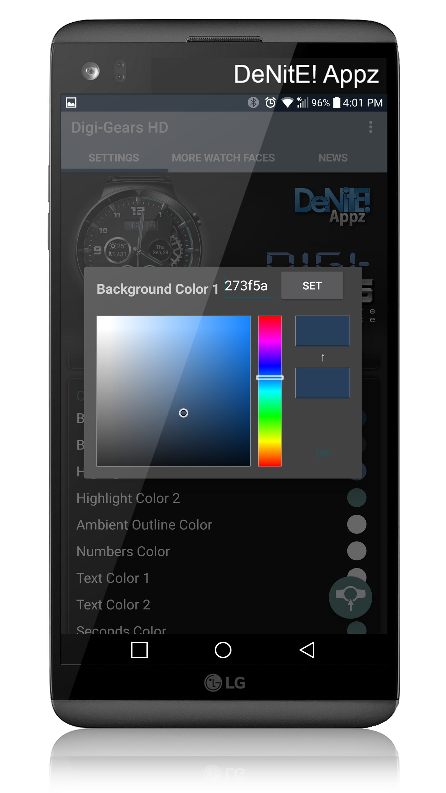 اسکرین شات 5 برنامه Digi-Gears HD Watch Face
