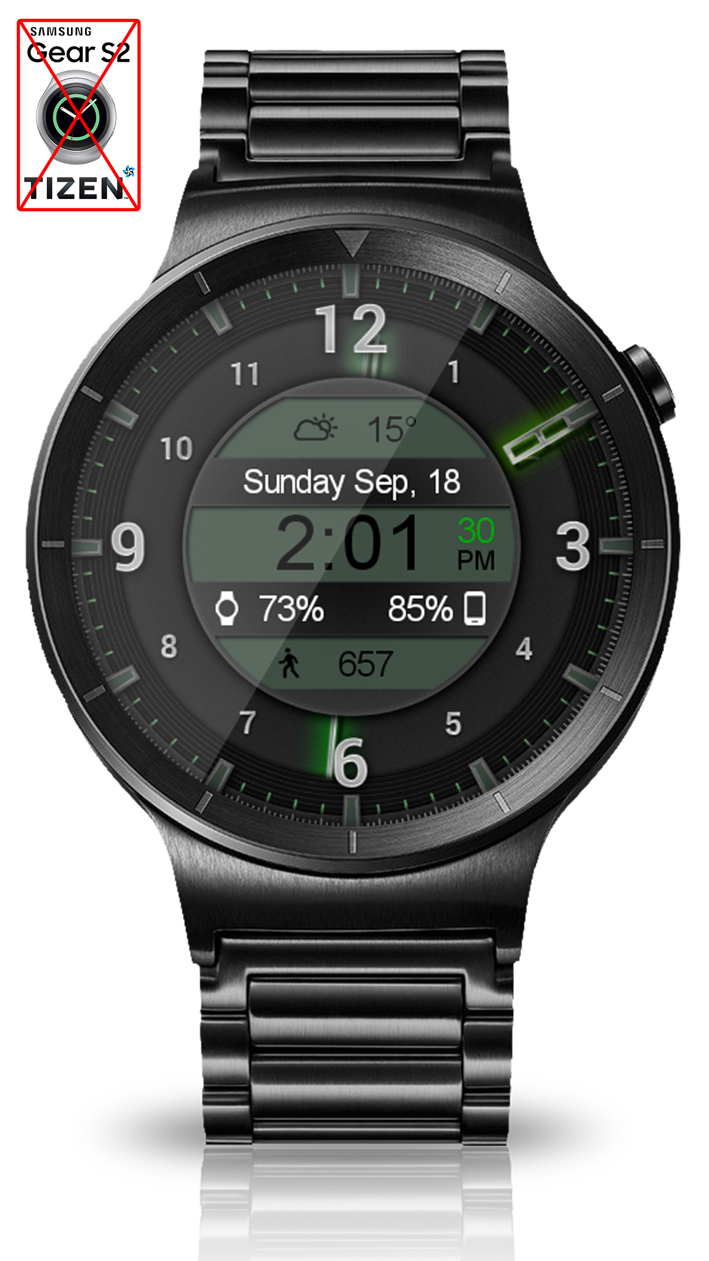 اسکرین شات 8 برنامه Galaxy Glow HD Watch Face