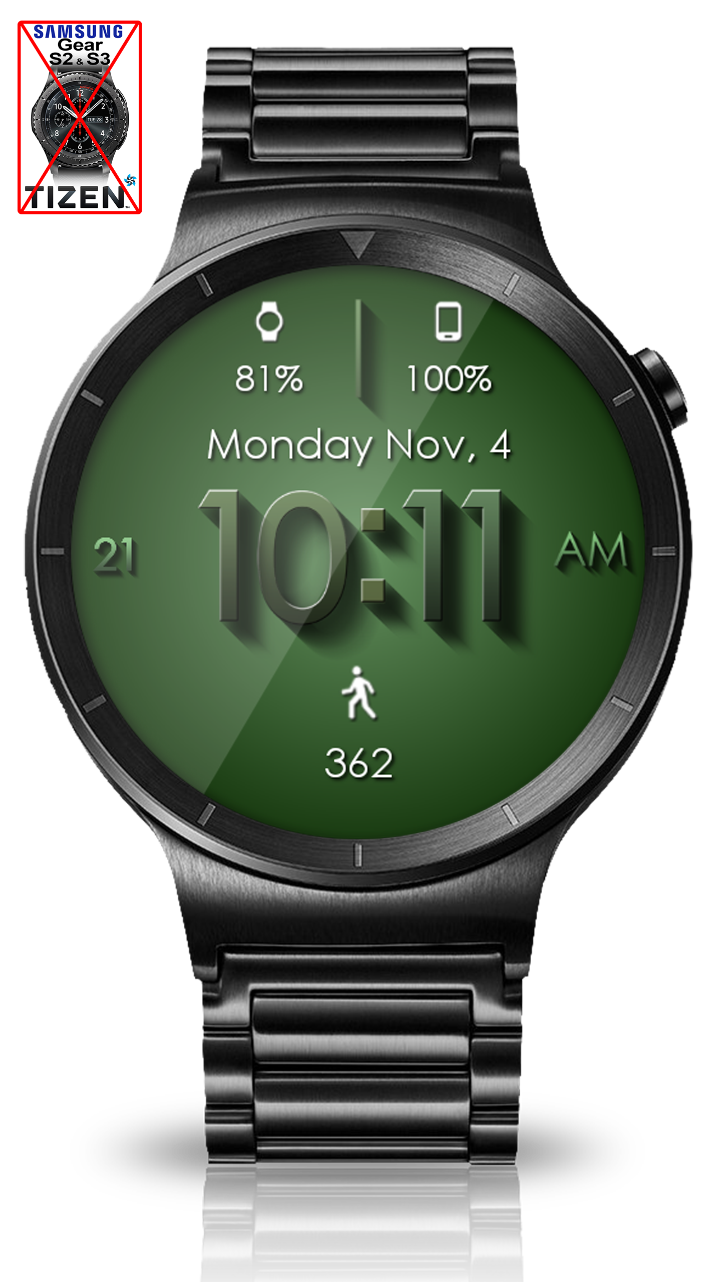 اسکرین شات 8 برنامه Material Shadow HD Watch Face