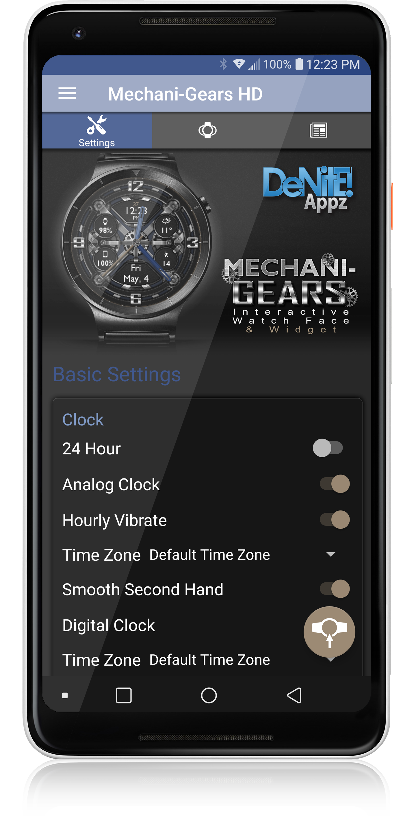 اسکرین شات 4 برنامه Mechani-Gears HD Watch Face