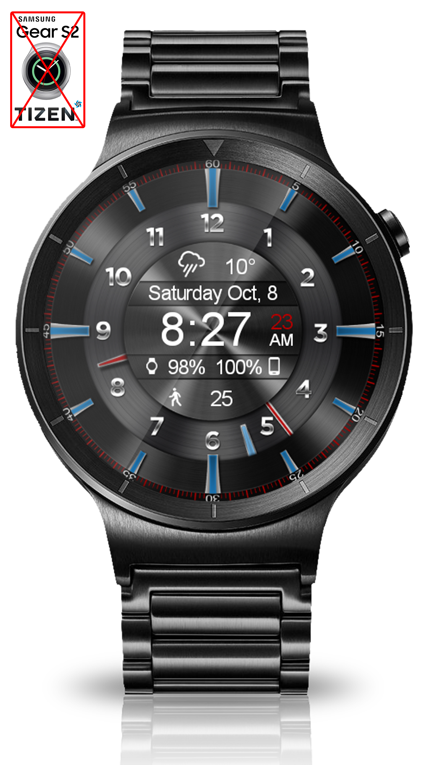 اسکرین شات 6 برنامه Mystic Ebony HD Watch Face