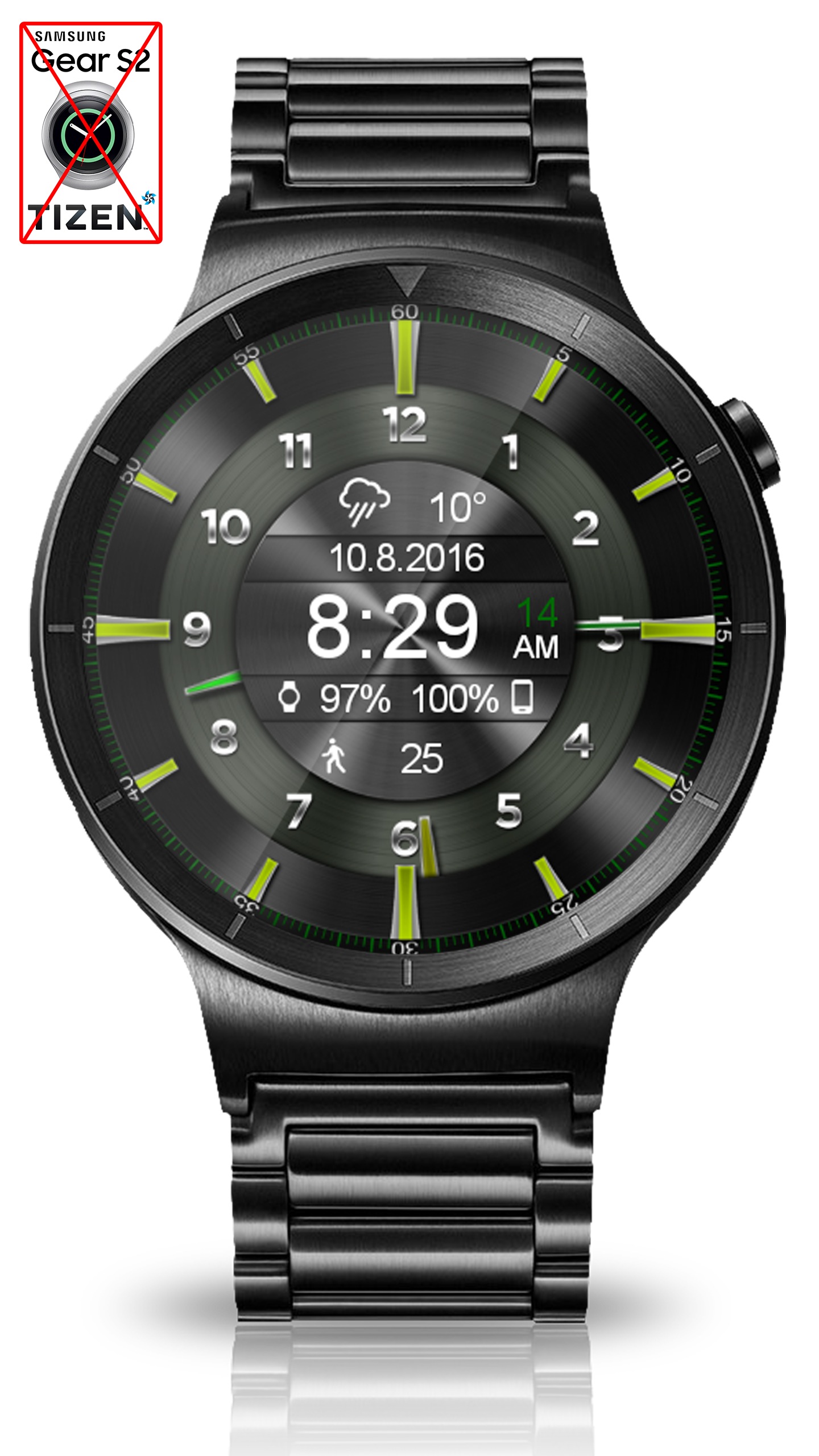 اسکرین شات 7 برنامه Mystic Ebony HD Watch Face
