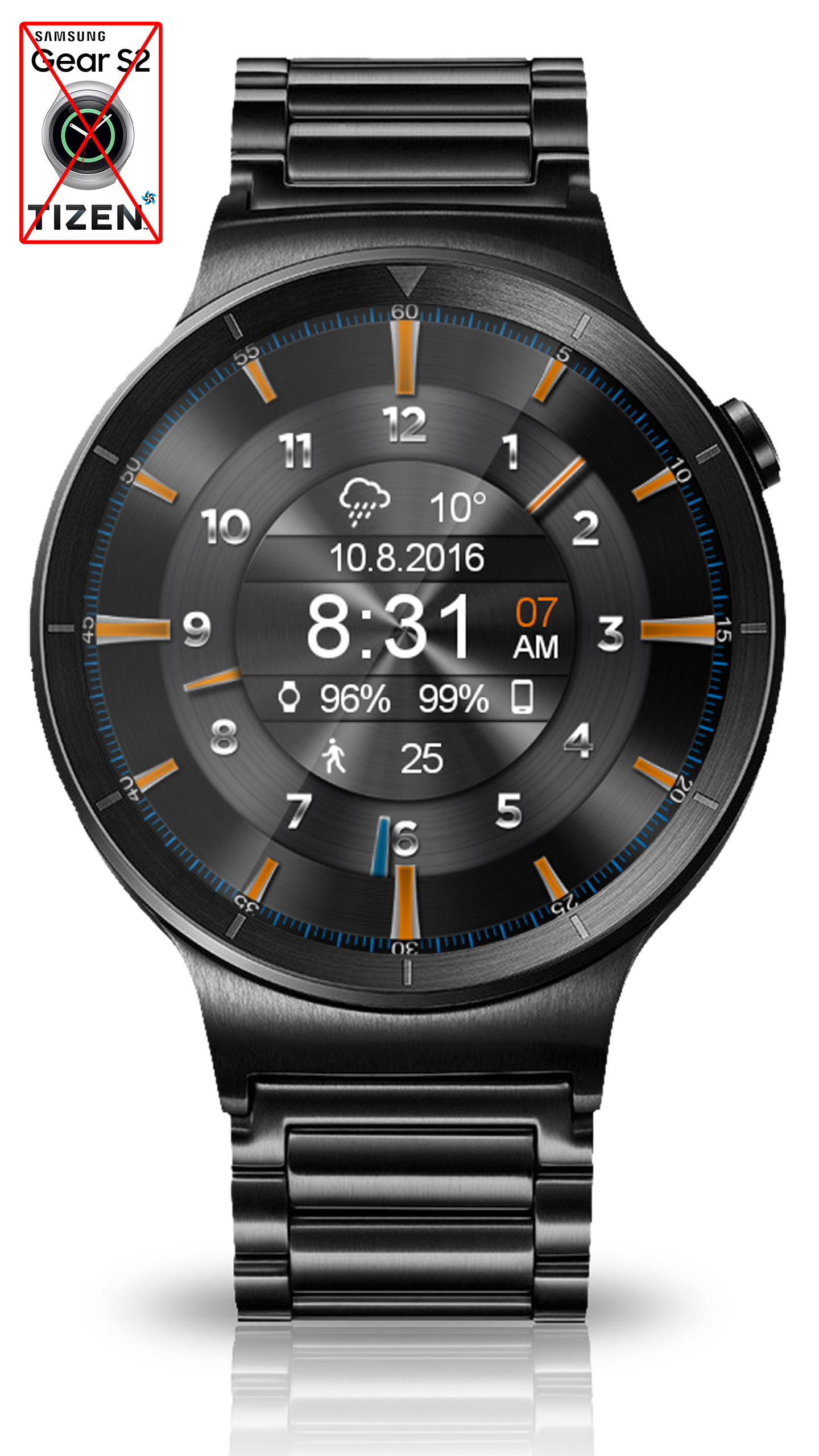 اسکرین شات 8 برنامه Mystic Ebony HD Watch Face