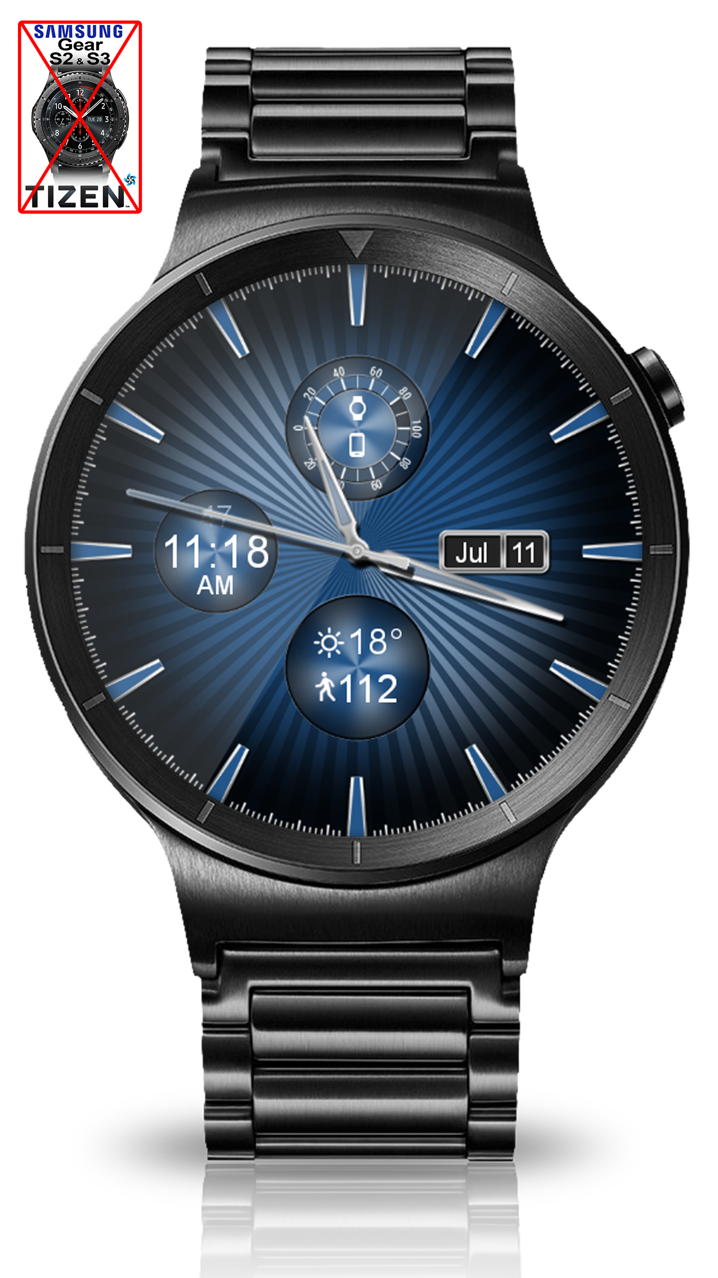 اسکرین شات 7 برنامه Sleek Shine HD Watch Face