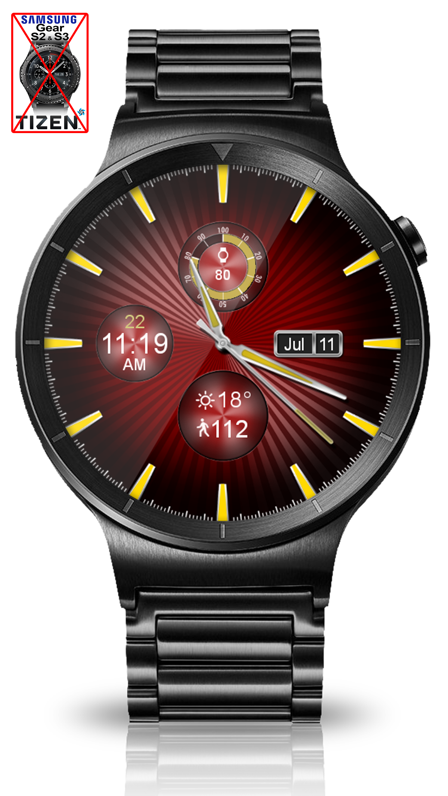 اسکرین شات 8 برنامه Sleek Shine HD Watch Face