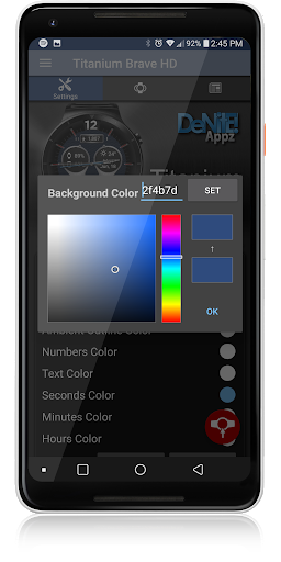 اسکرین شات 5 برنامه Titanium Brave HD WatchFace Widget Live Wallpaper