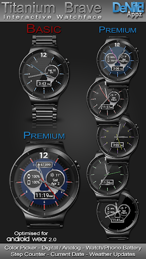 اسکرین شات 1 برنامه Titanium Brave HD WatchFace Widget Live Wallpaper