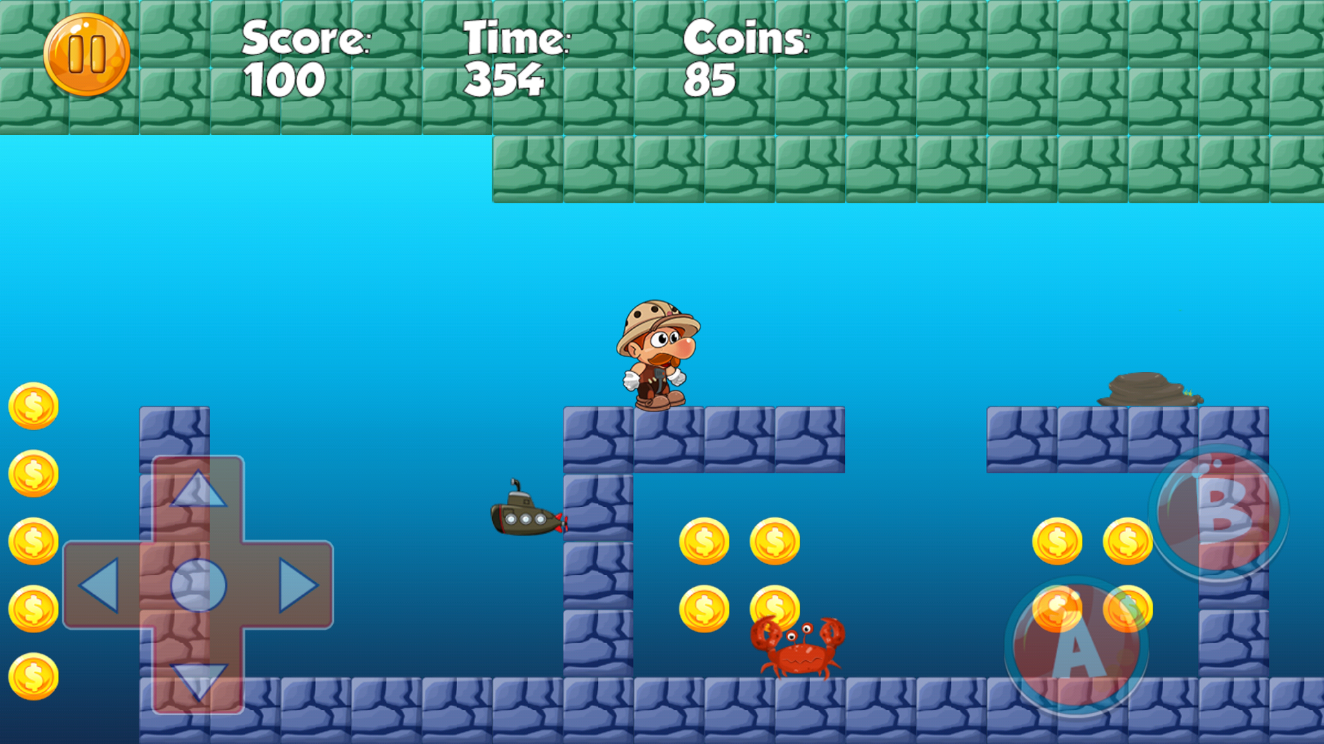 اسکرین شات 2 بازی Super Dino Bros - Jungle World