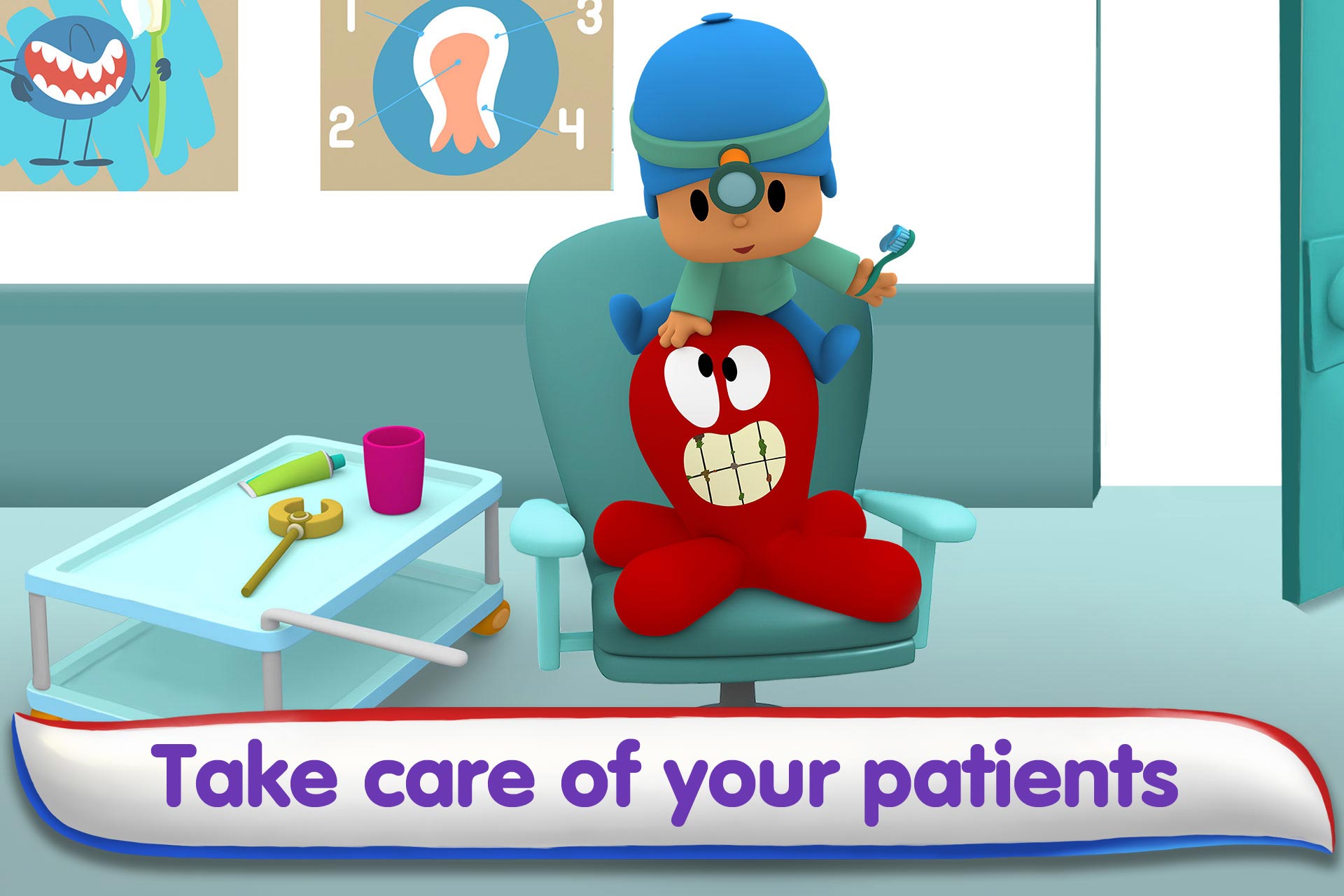 اسکرین شات 3 بازی Pocoyo Dentist Care: Doctor