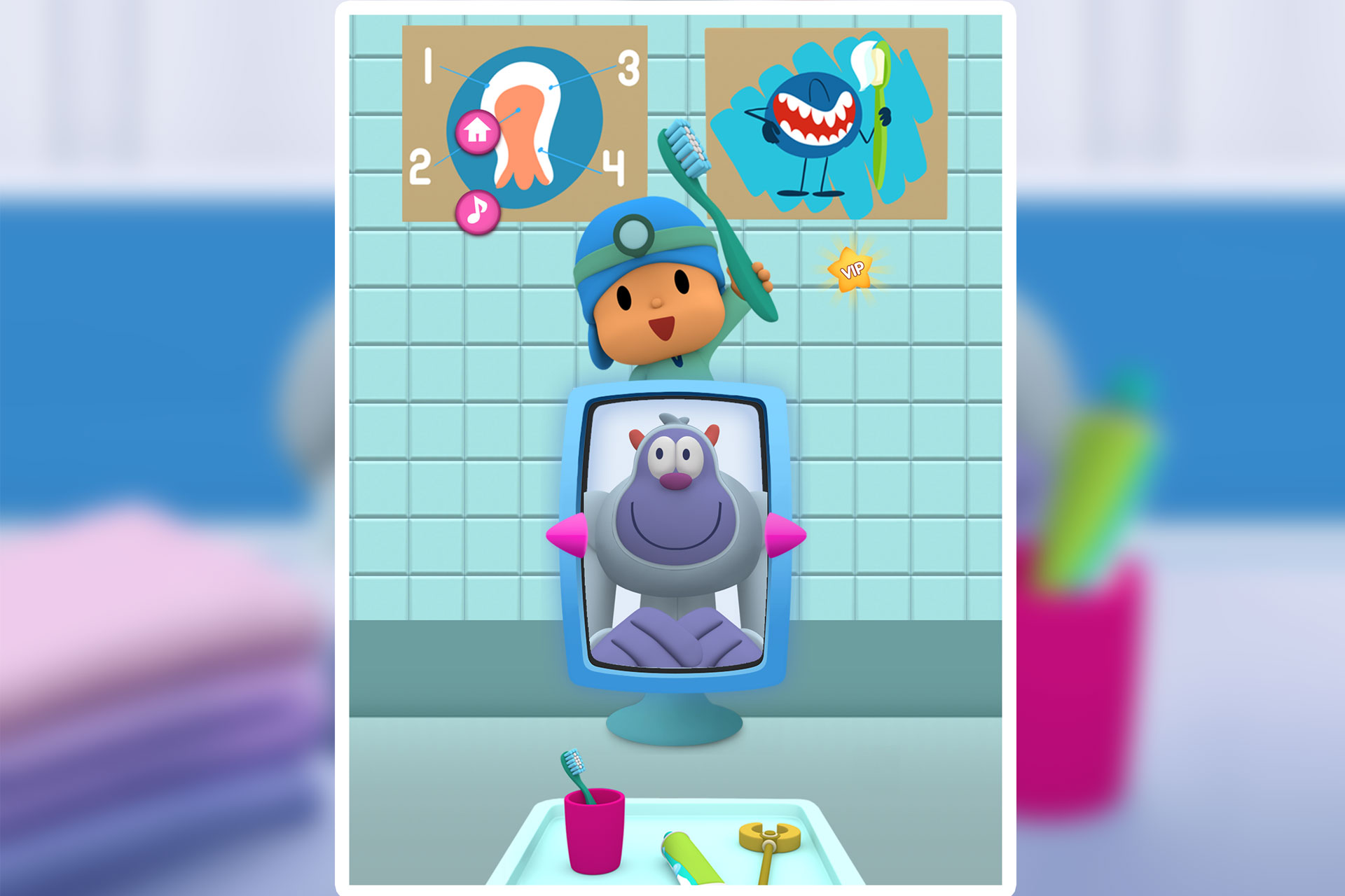 اسکرین شات 6 بازی Pocoyo Dentist Care: Doctor
