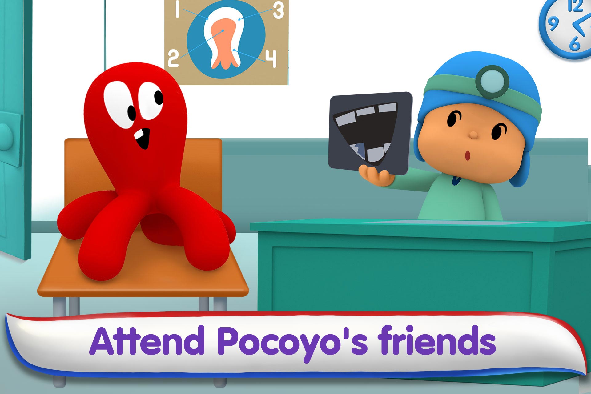 اسکرین شات 2 بازی Pocoyo Dentist Care: Doctor