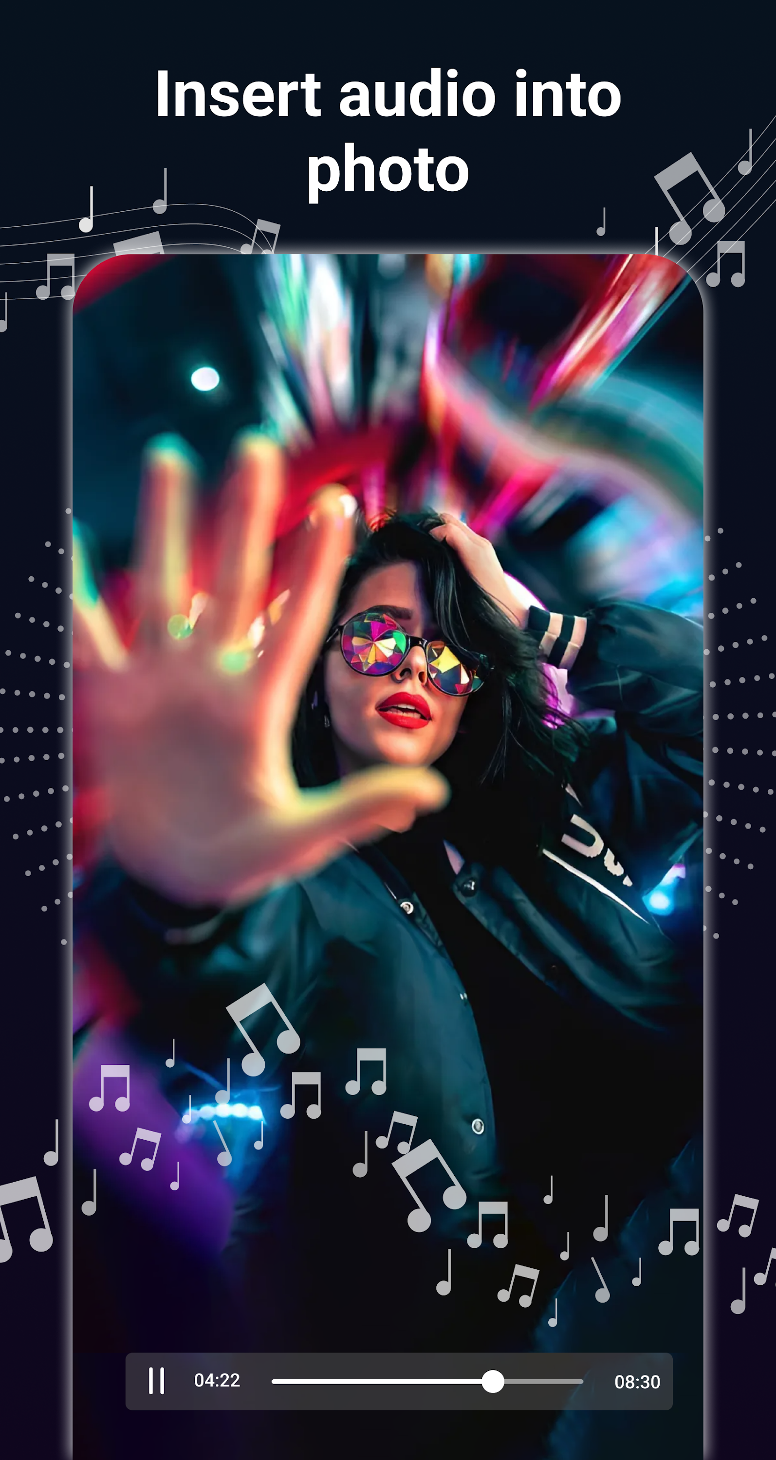 اسکرین شات 2 برنامه Add Audio To Video & Editor