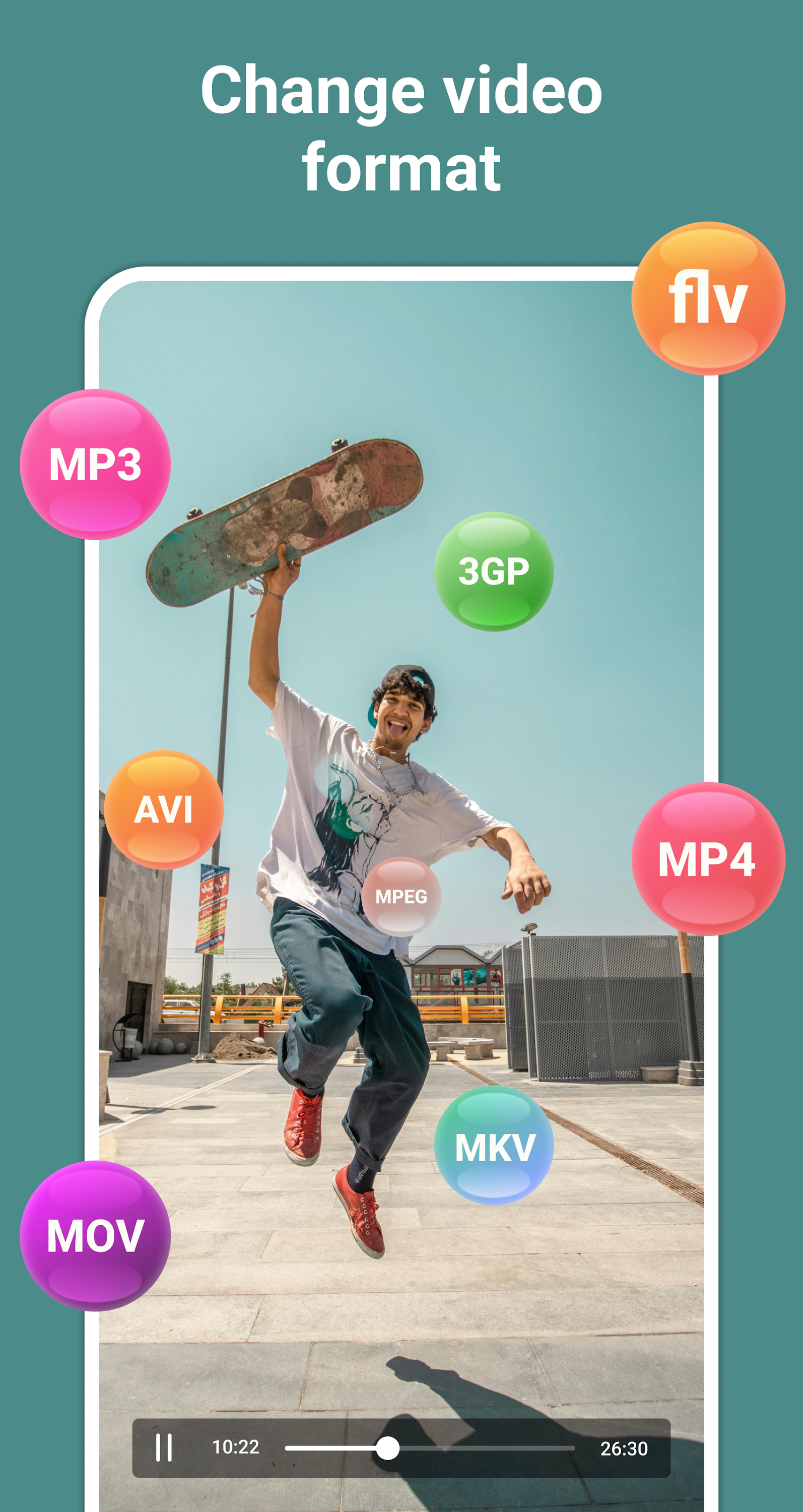 اسکرین شات 1 برنامه Change Video & Audio Format