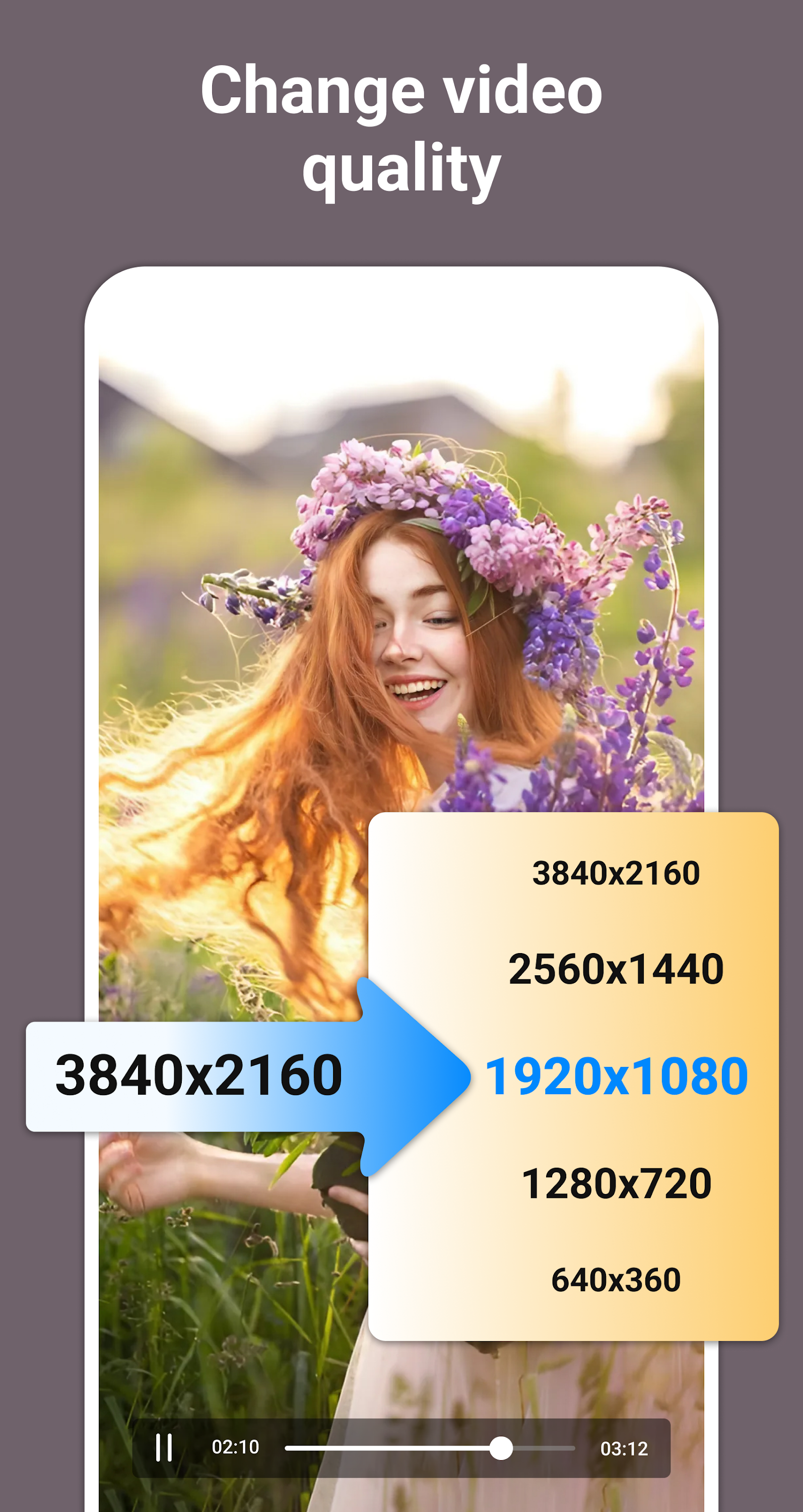 اسکرین شات 2 برنامه Change Video & Audio Format