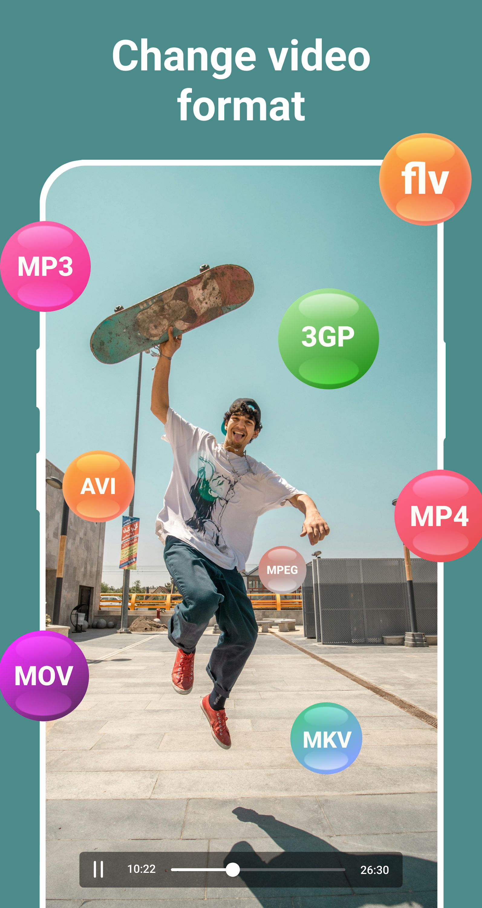 اسکرین شات 1 برنامه Change Video & Audio Format