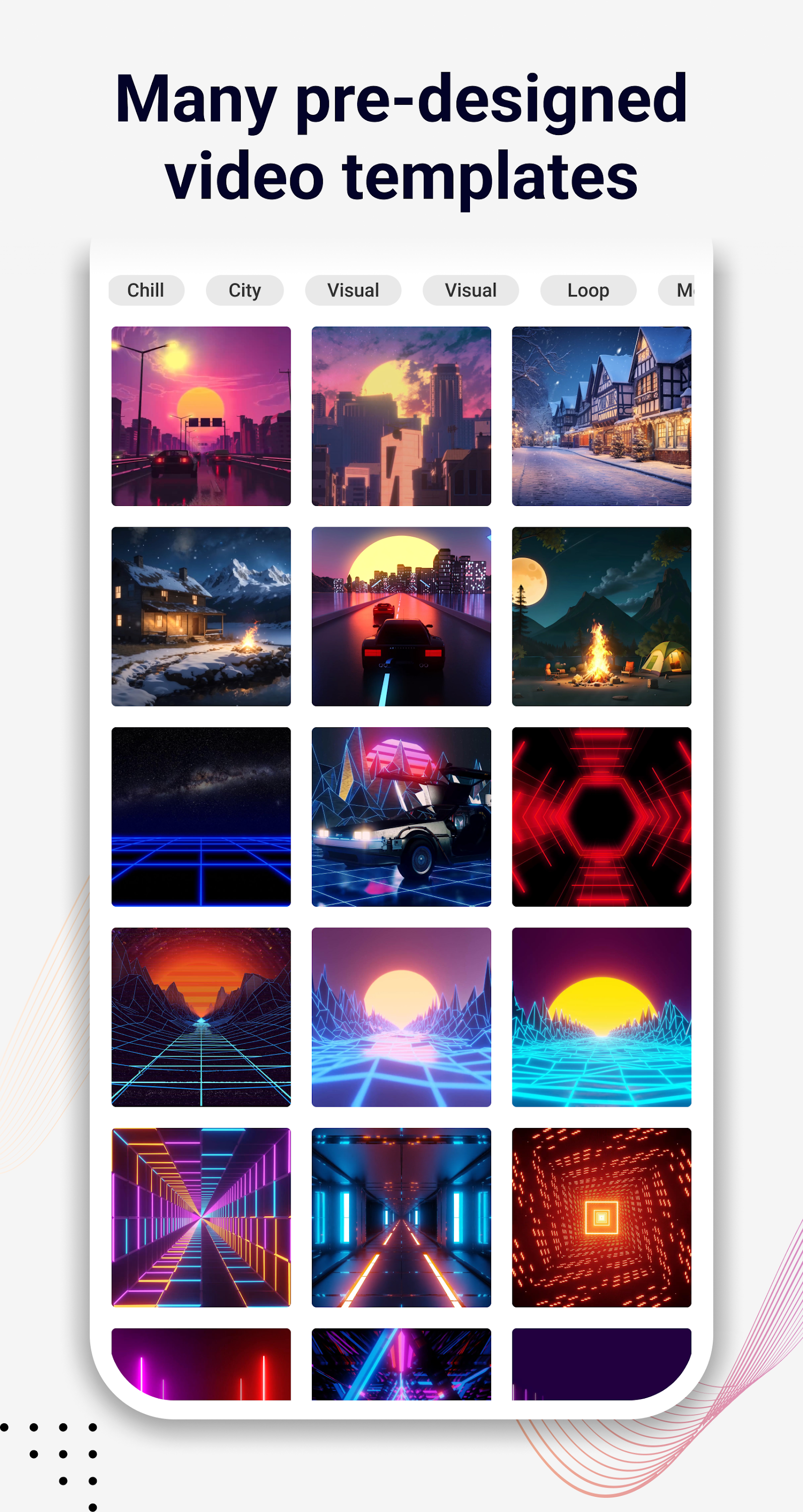 اسکرین شات 2 برنامه Music Wave Beat Video Maker
