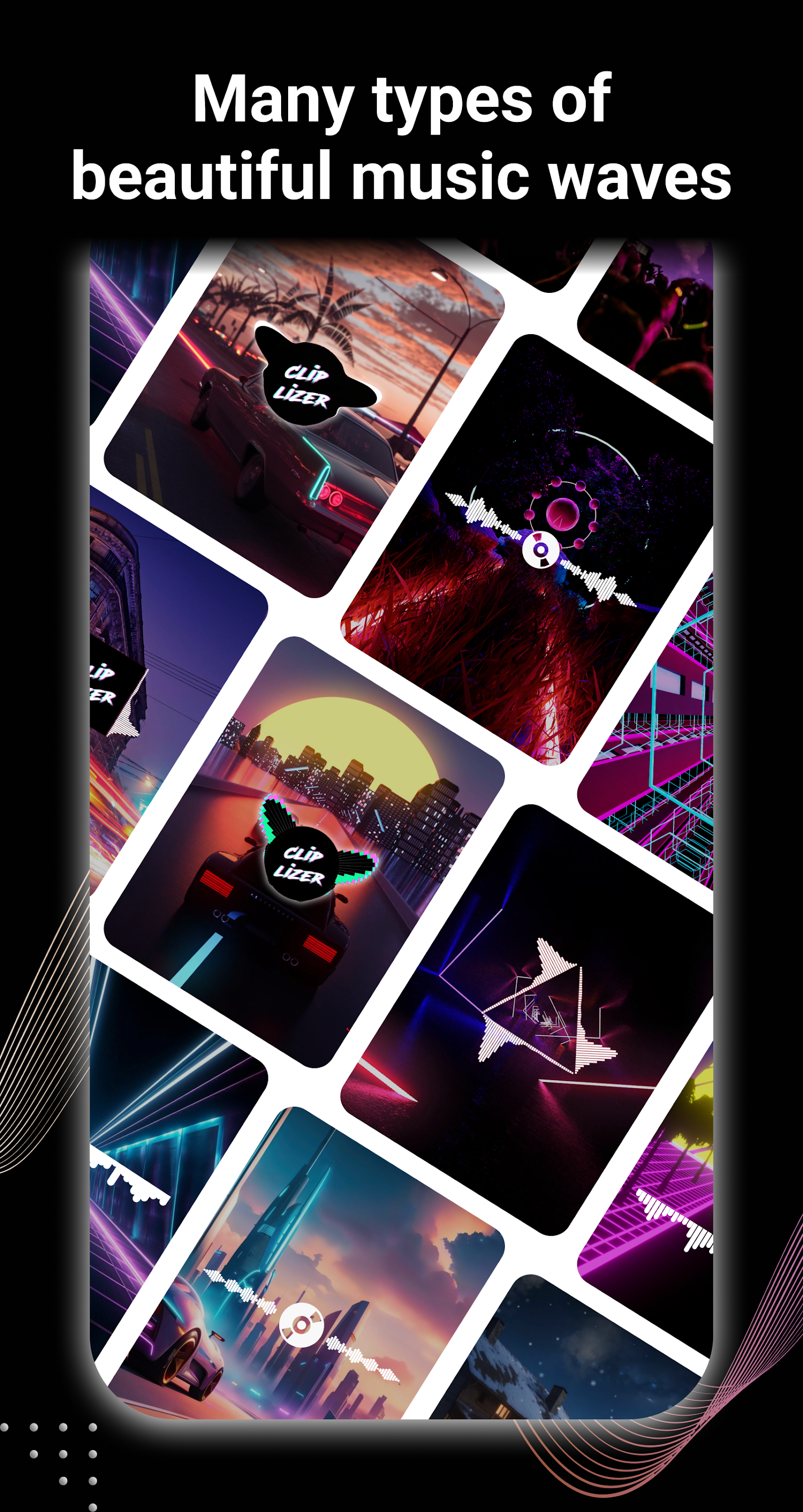 اسکرین شات 3 برنامه Music Wave Beat Video Maker