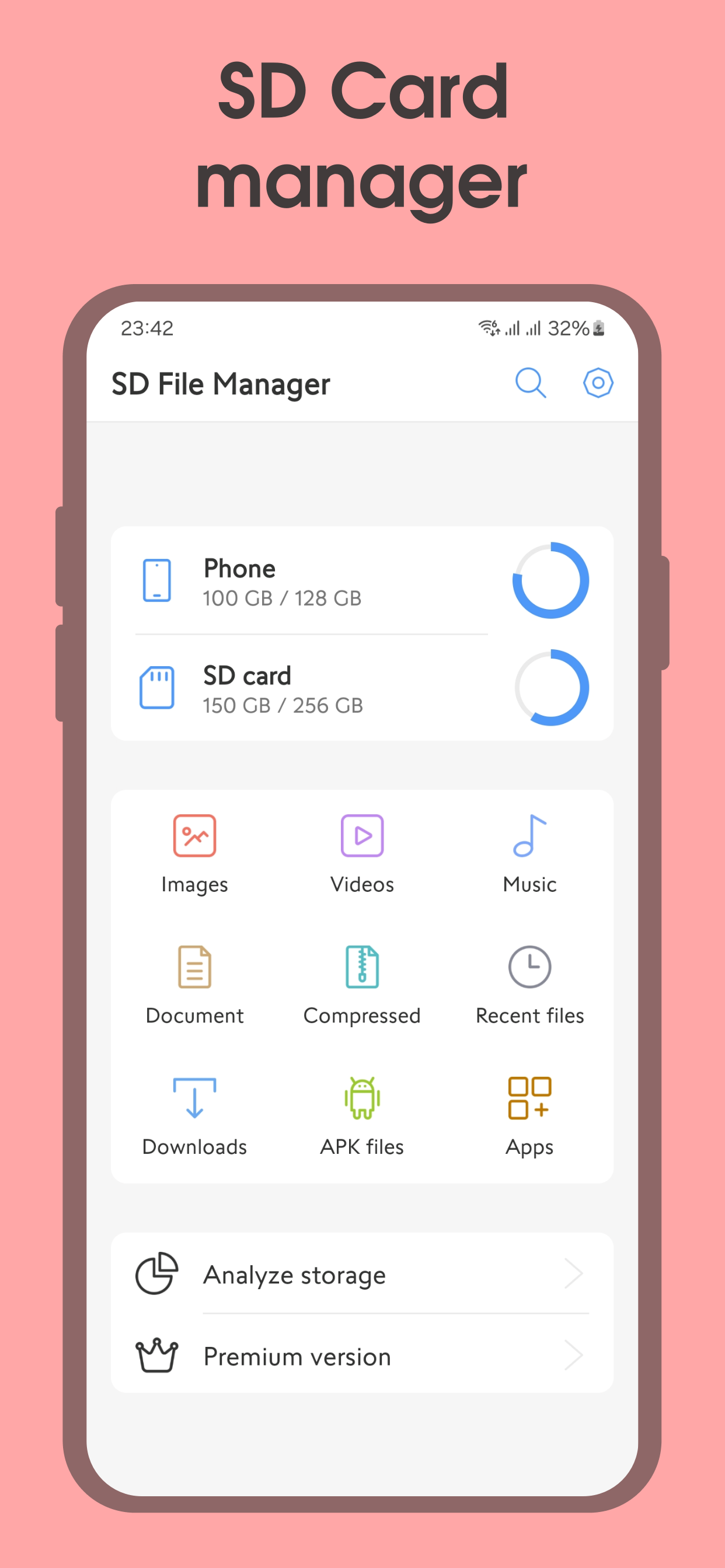 اسکرین شات 1 برنامه SD Card & File Manager