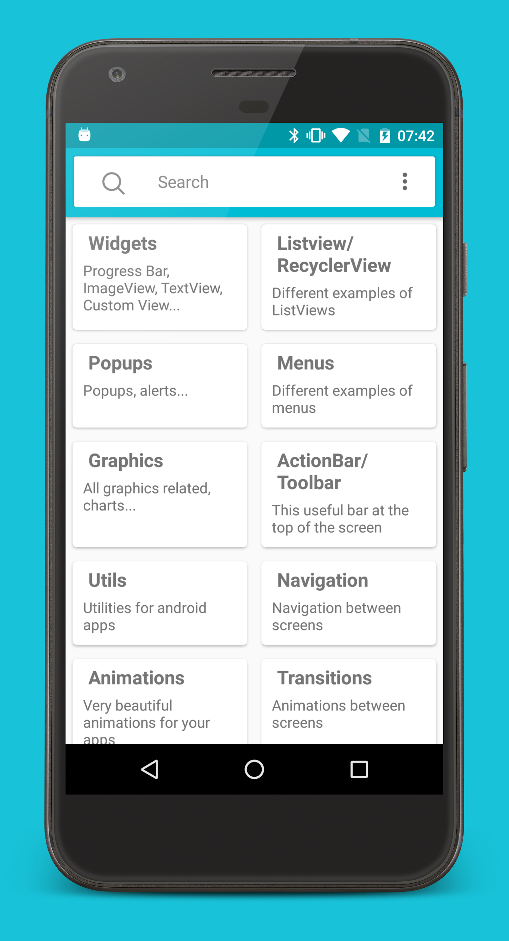 اسکرین شات 1 برنامه Libraries for developers