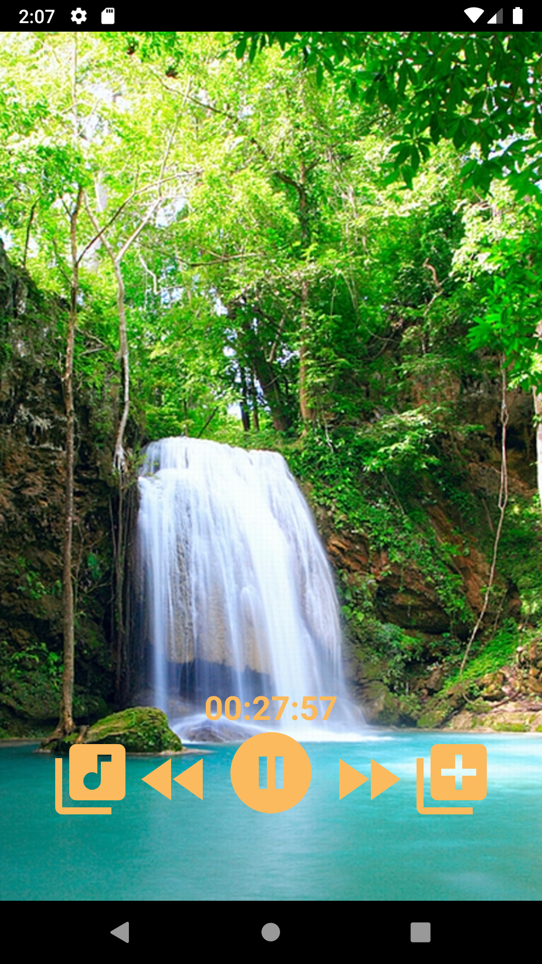 اسکرین شات 2 برنامه Nature sounds to sleep