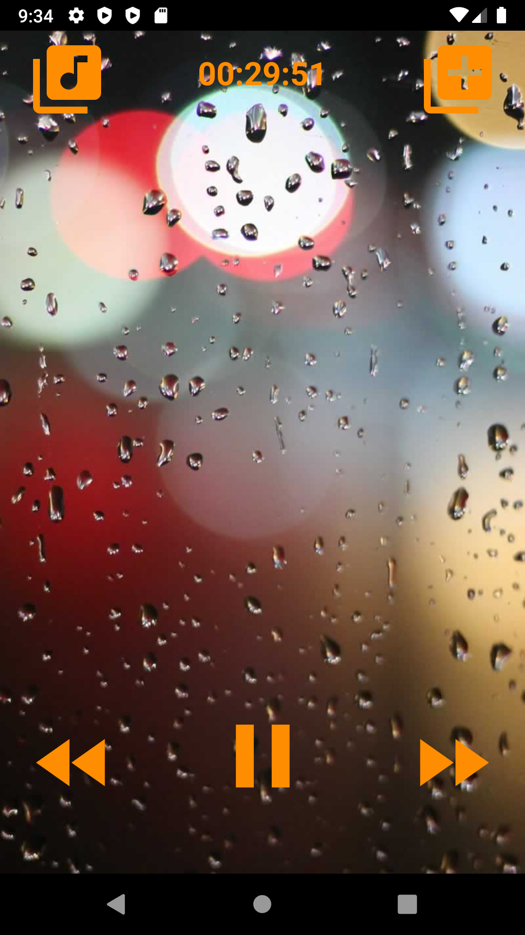 اسکرین شات 1 برنامه Piano songs with rain