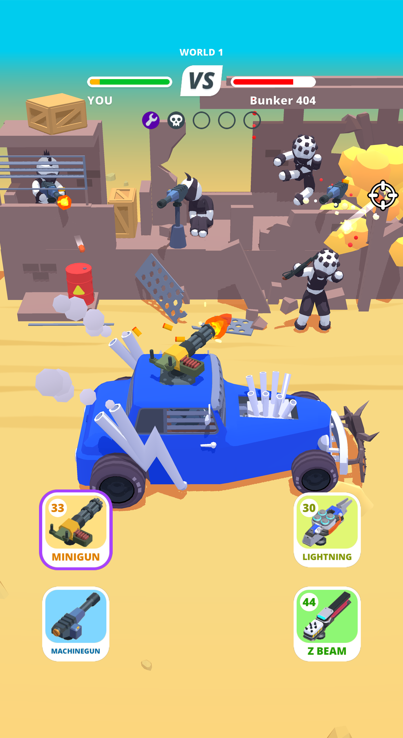 اسکرین شات 4 بازی Desert Riders: Car Battle Game
