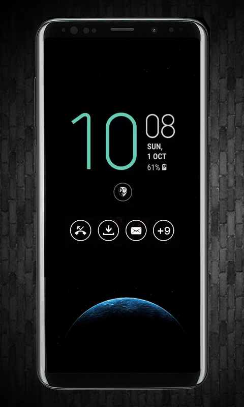 اسکرین شات 2 برنامه Always on display clock widget