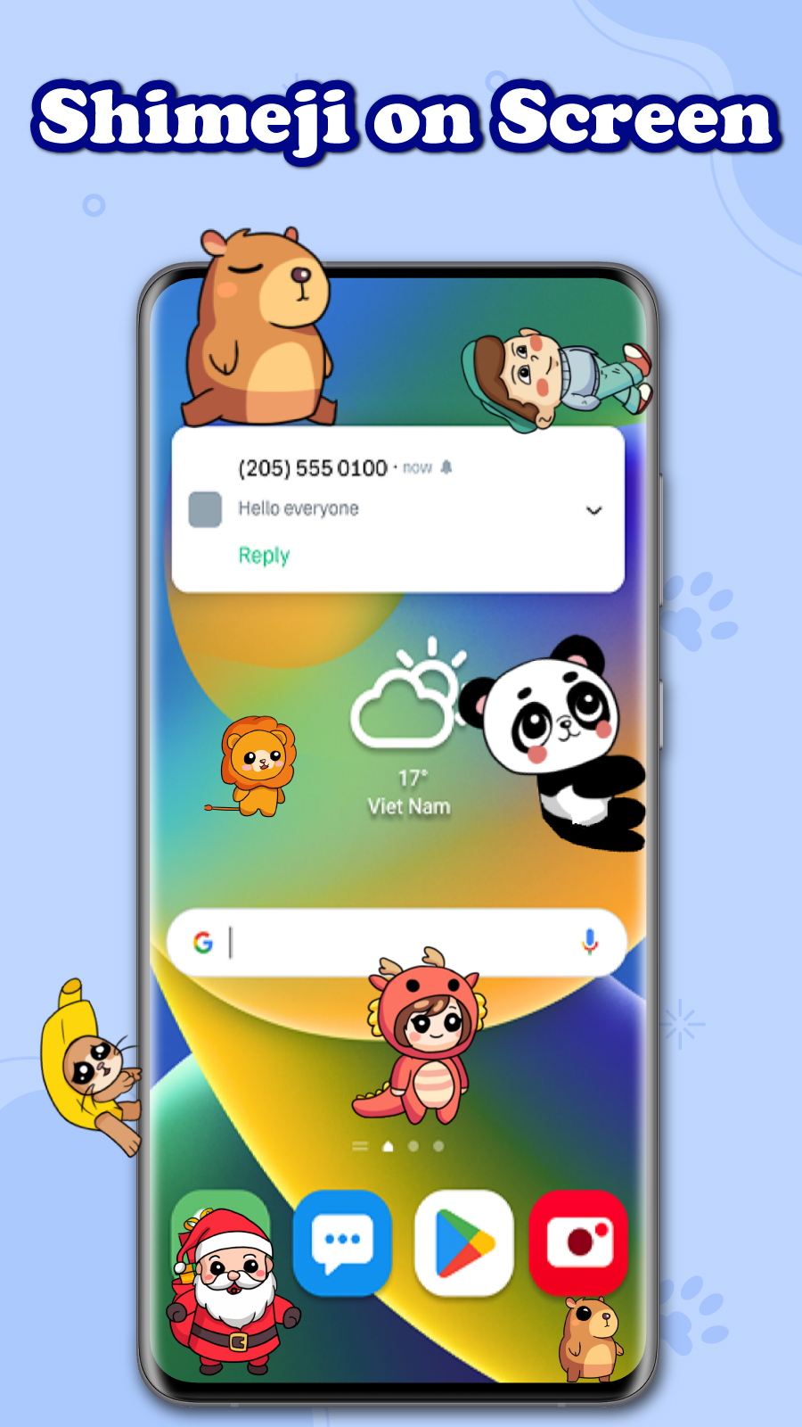 اسکرین شات 1 برنامه Shimeji Anime: Pets On Screen