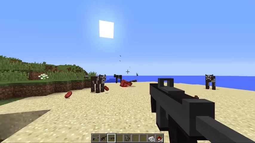 اسکرین شات 1 برنامه Guns Mods for Minecraft