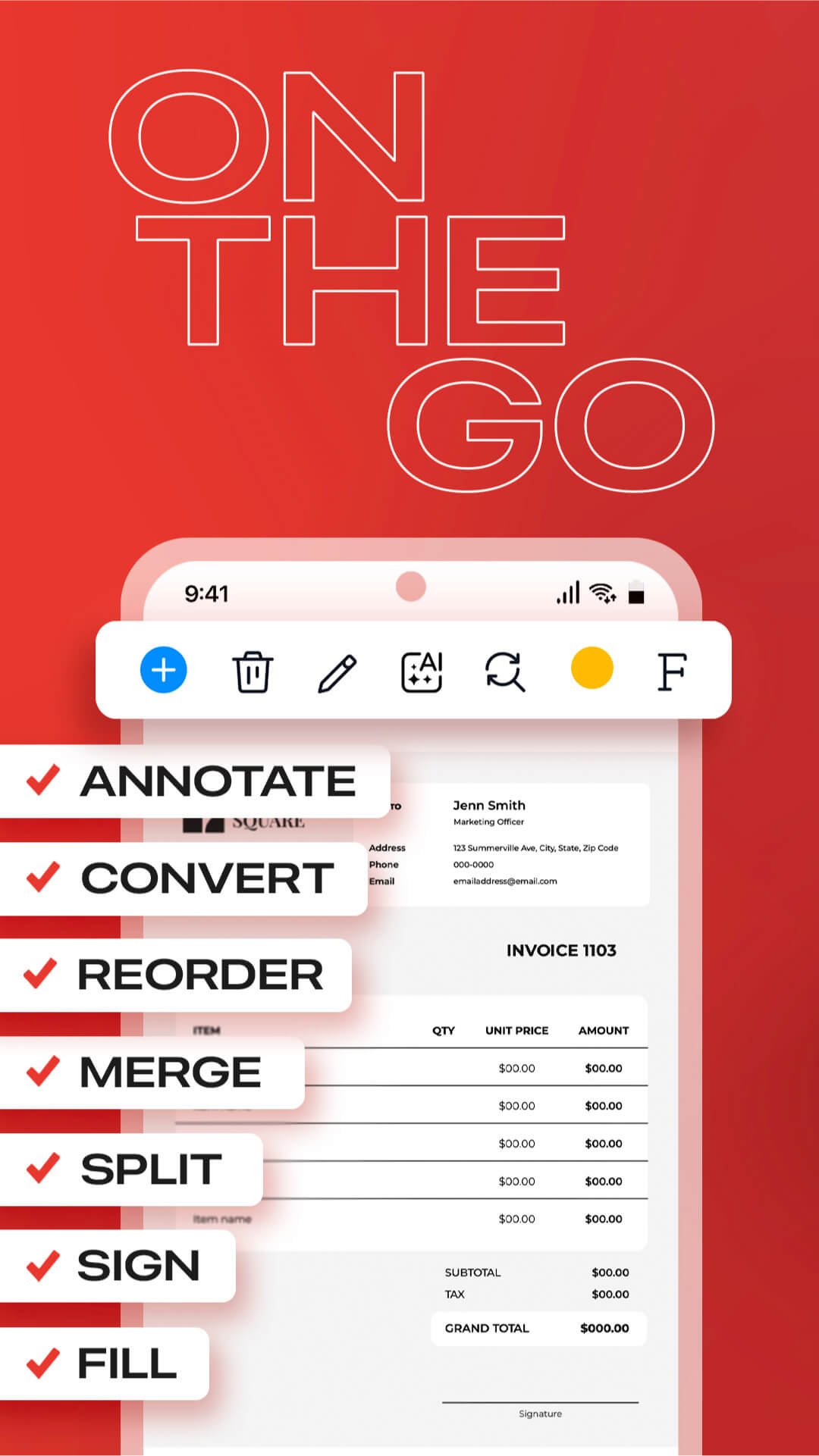 اسکرین شات 3 برنامه PDF Editor – Edit Everything!
