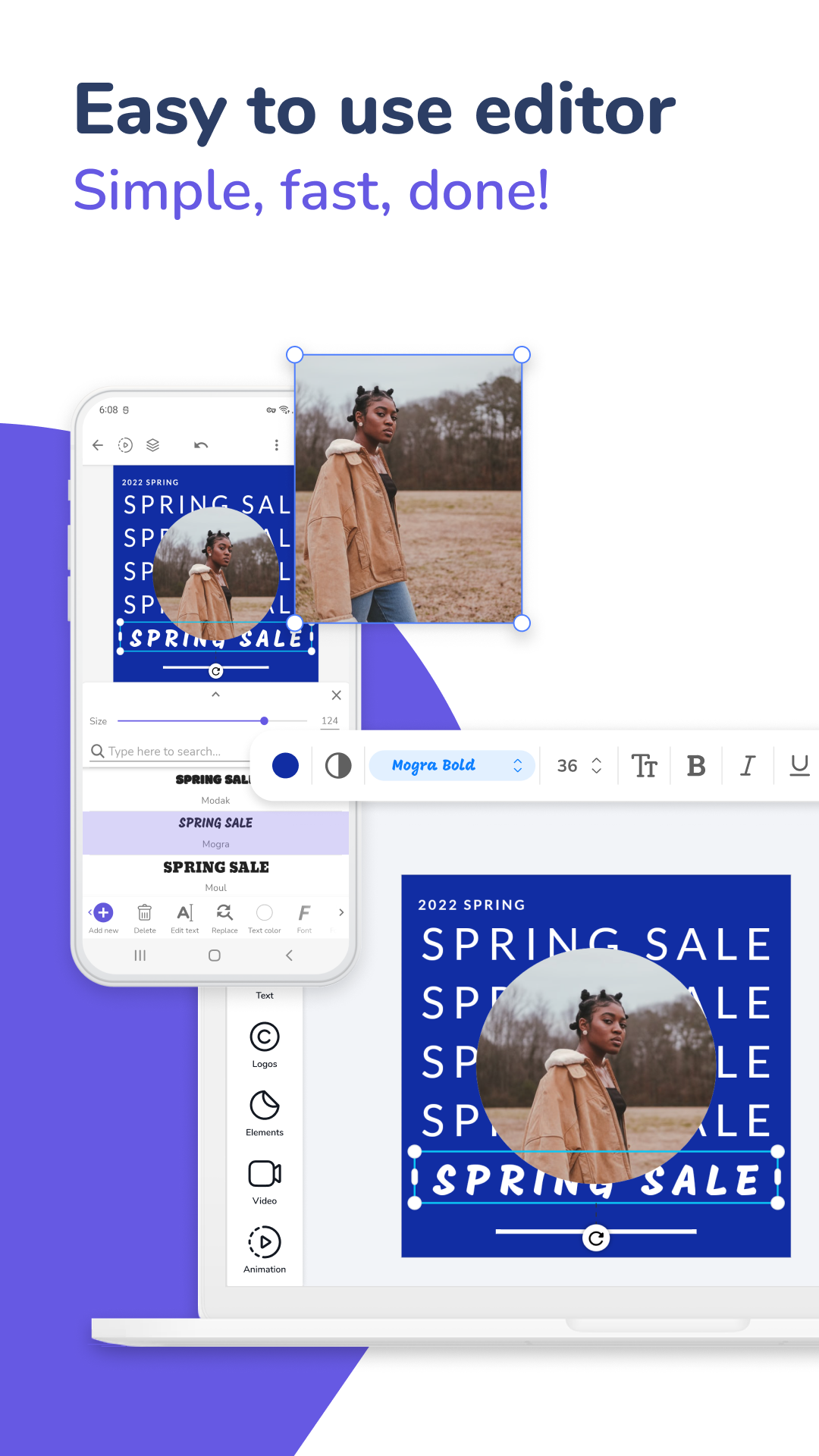 اسکرین شات 2 برنامه Social Post Maker & Design