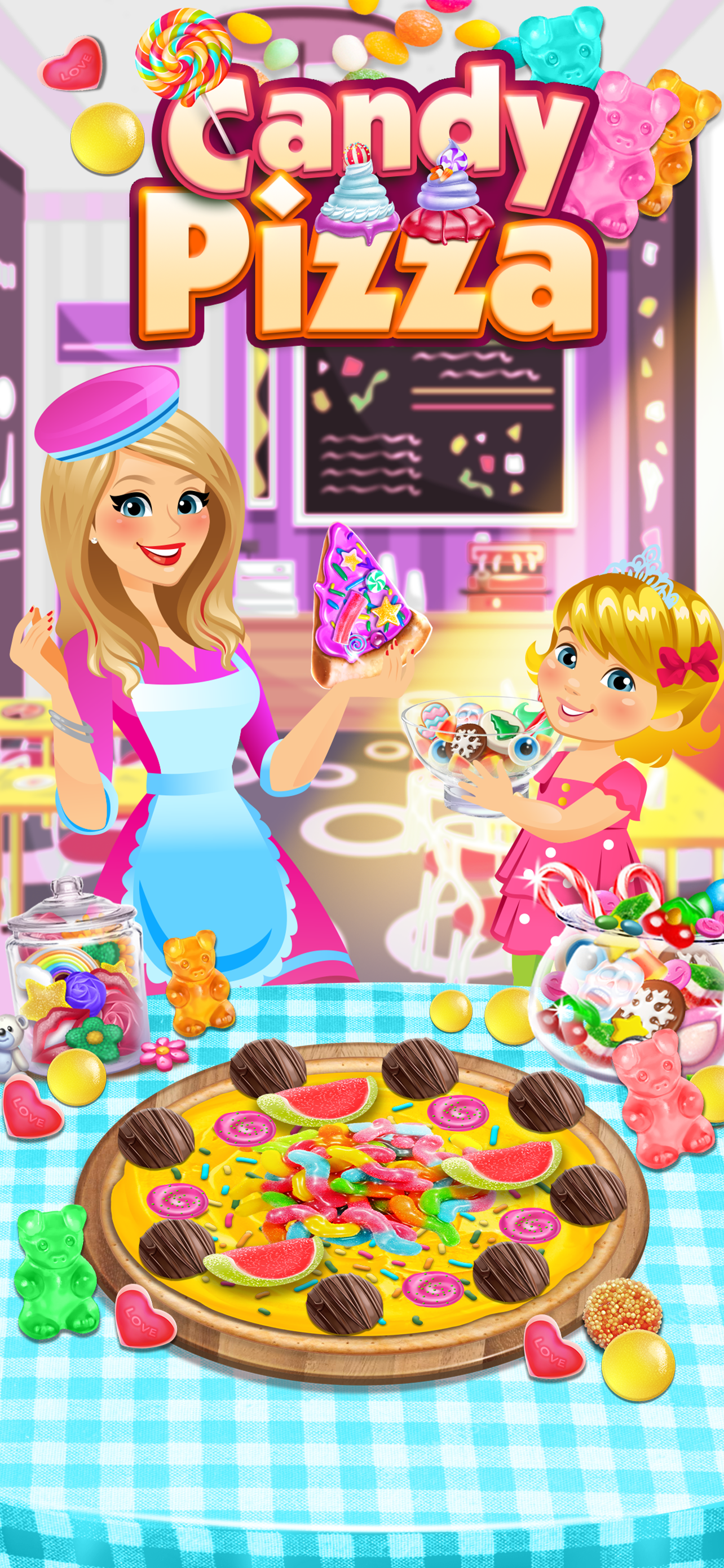 اسکرین شات 4 بازی Candy Pizza Maker - Cook Food