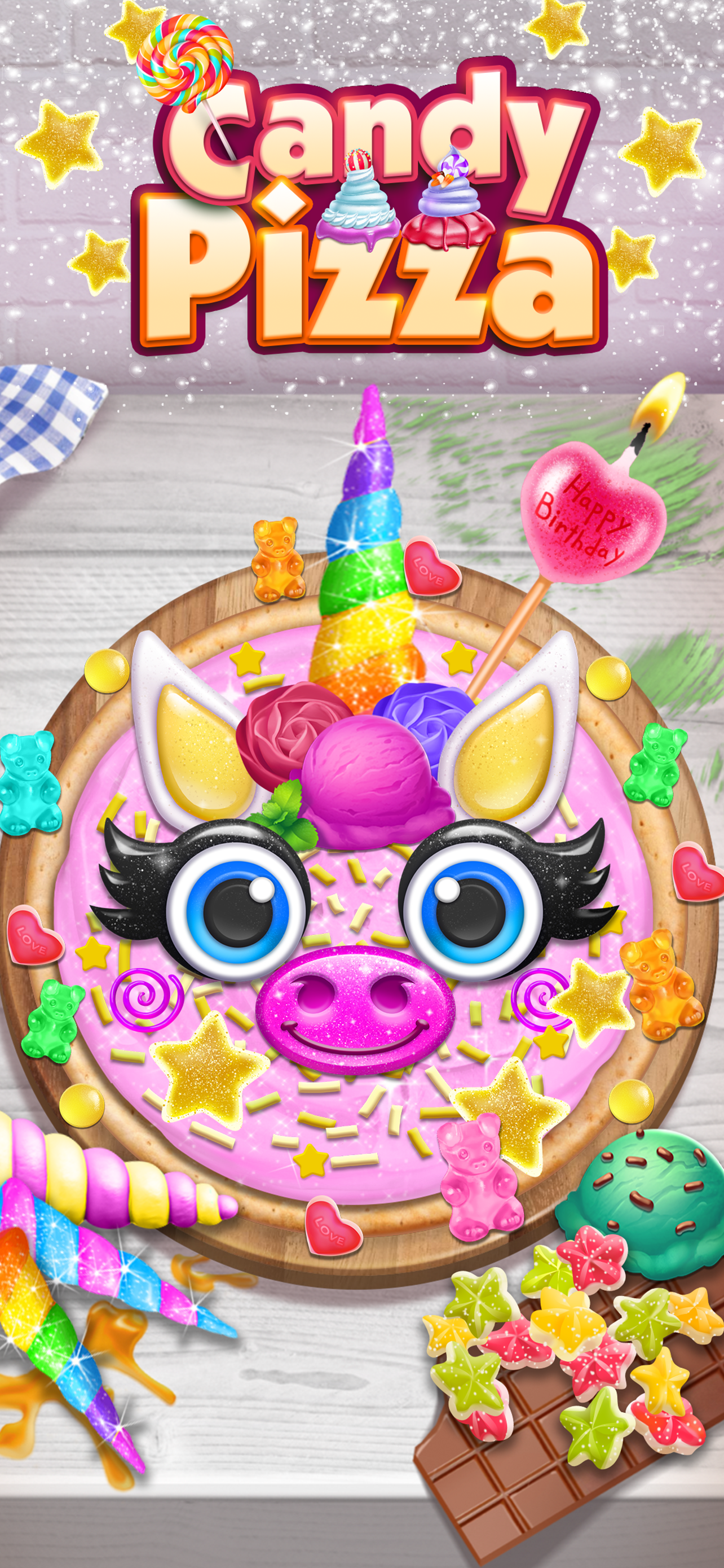 اسکرین شات 5 بازی Candy Pizza Maker - Cook Food
