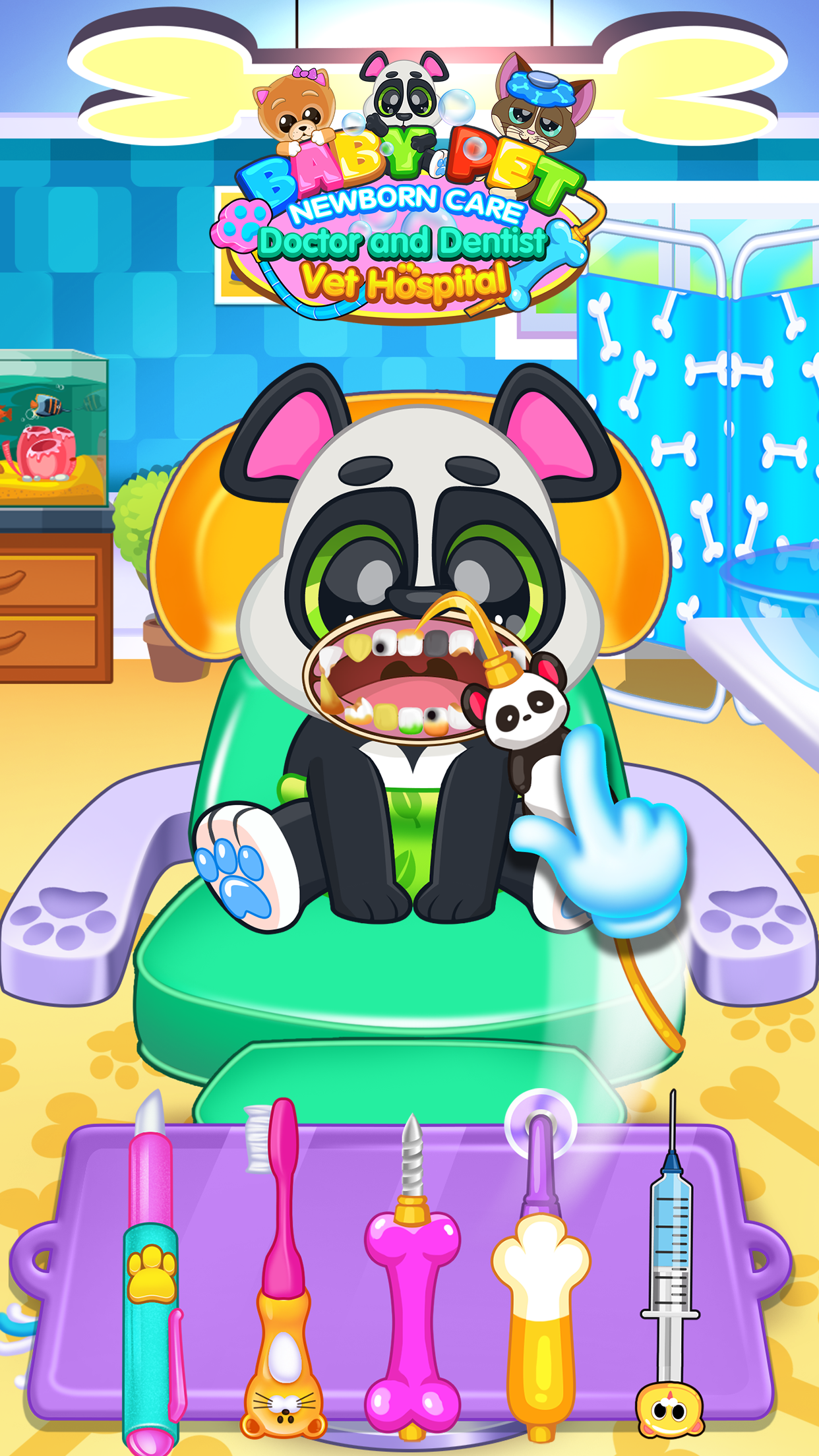 اسکرین شات 3 بازی Baby Pet Doctor Dentist Salon