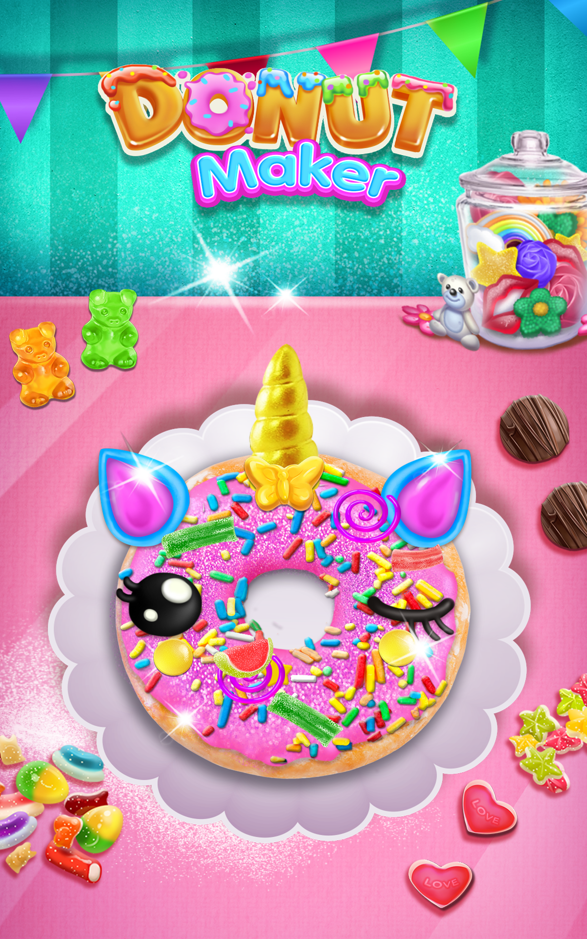 اسکرین شات 4 بازی Donut Maker Cooking Game Fun