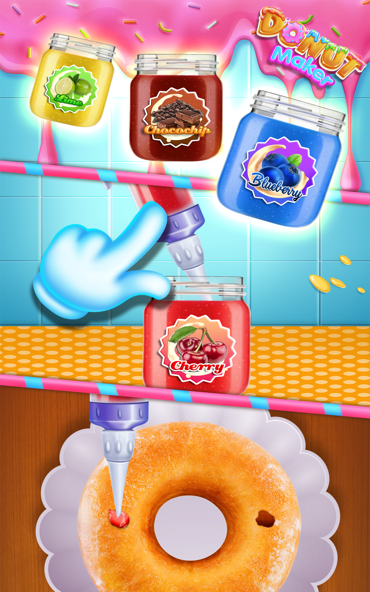 اسکرین شات 5 بازی Donut Maker Cooking Game Fun