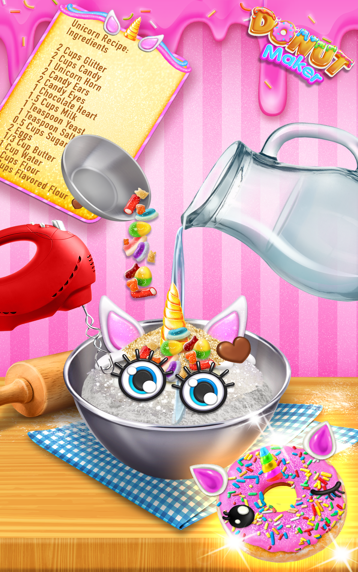 اسکرین شات 2 بازی Donut Maker Cooking Game Fun