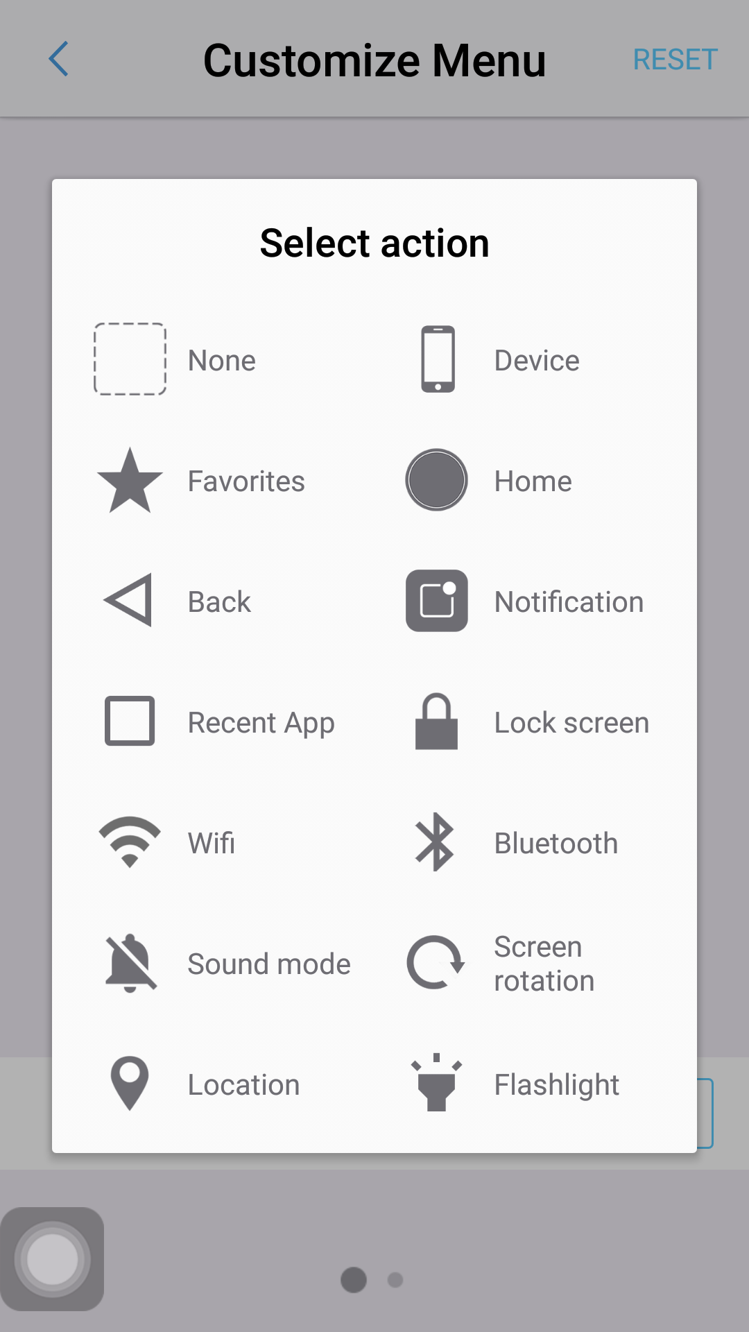 اسکرین شات 5 برنامه Assistive Touch for Android